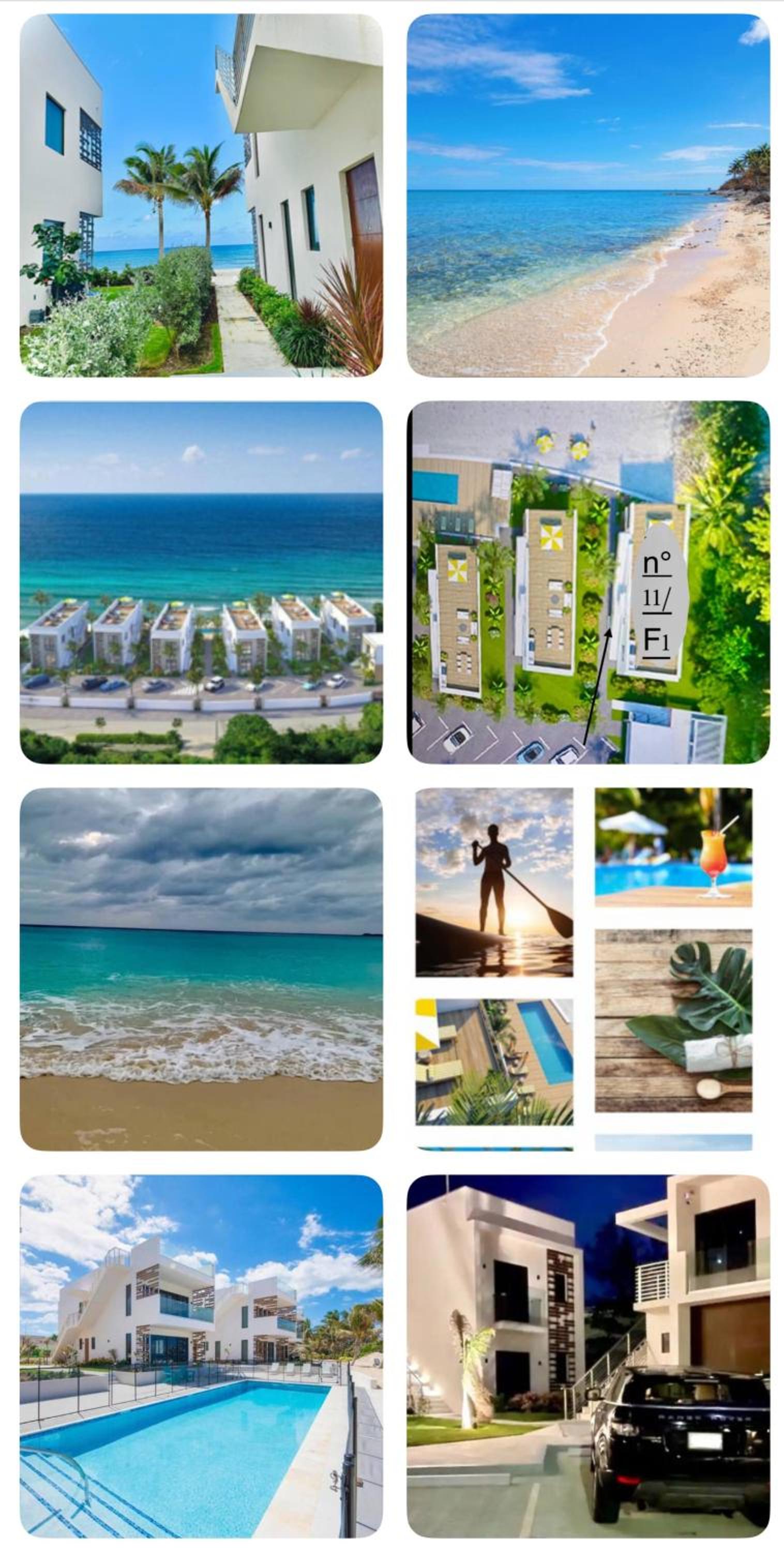 Oceanfront Residency luxury 2B2B ,1-6 person ,terrasse, beach access garden pool