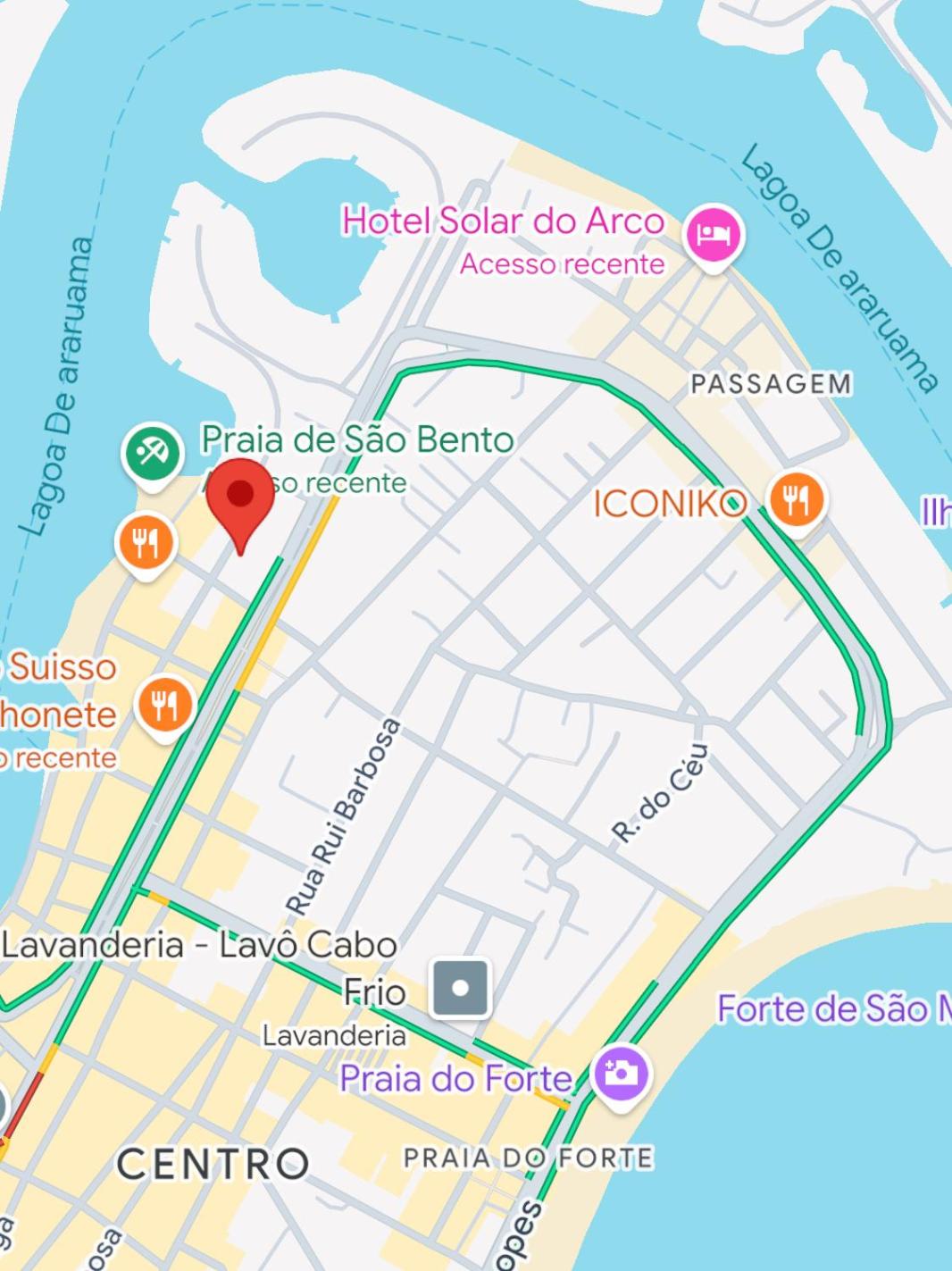 Apartamento 3 suítes perto da Praia do forte e Passagem