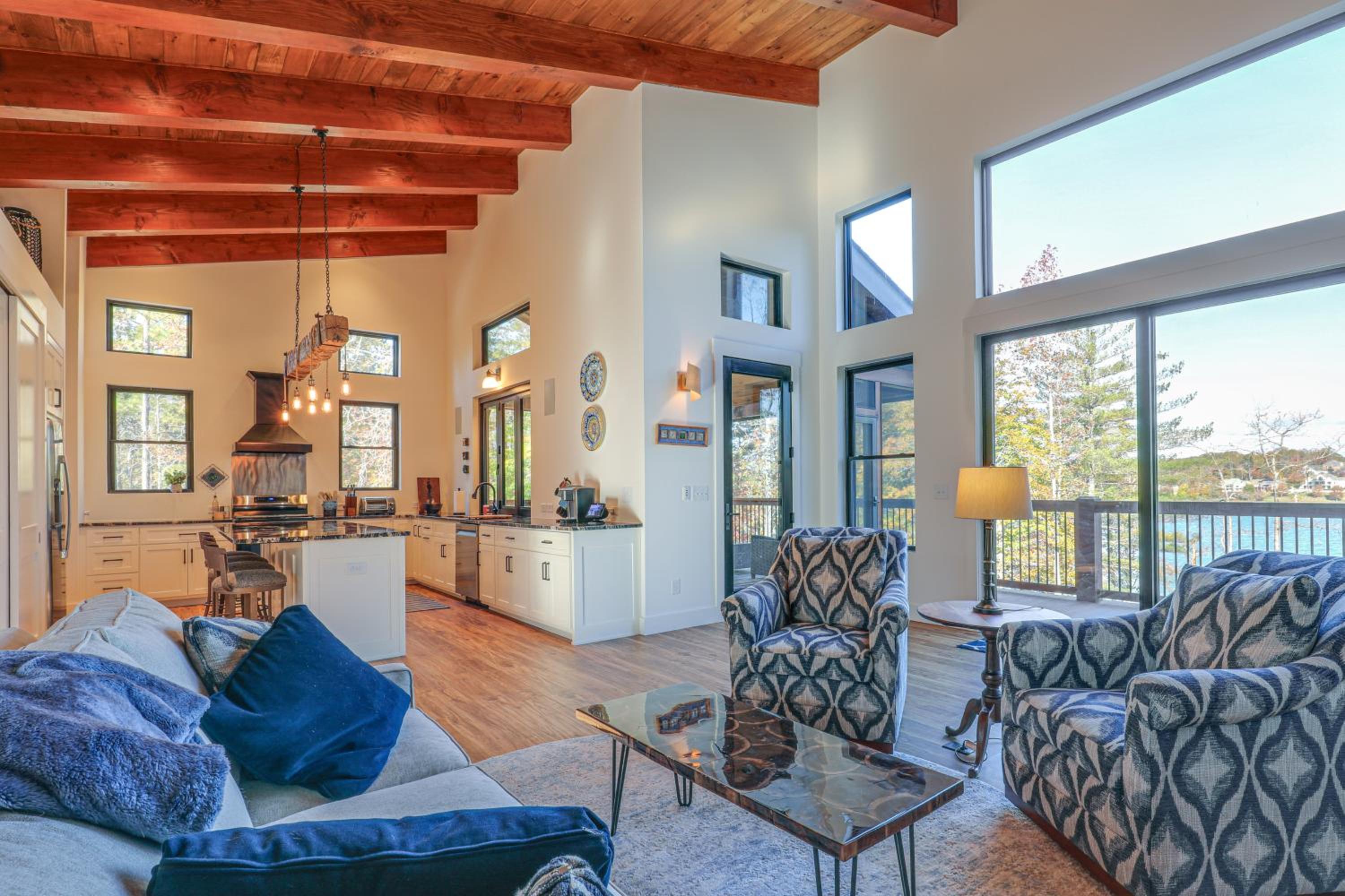 Dock and Game Room Luxe Retreat on Rhodhiss Lake!