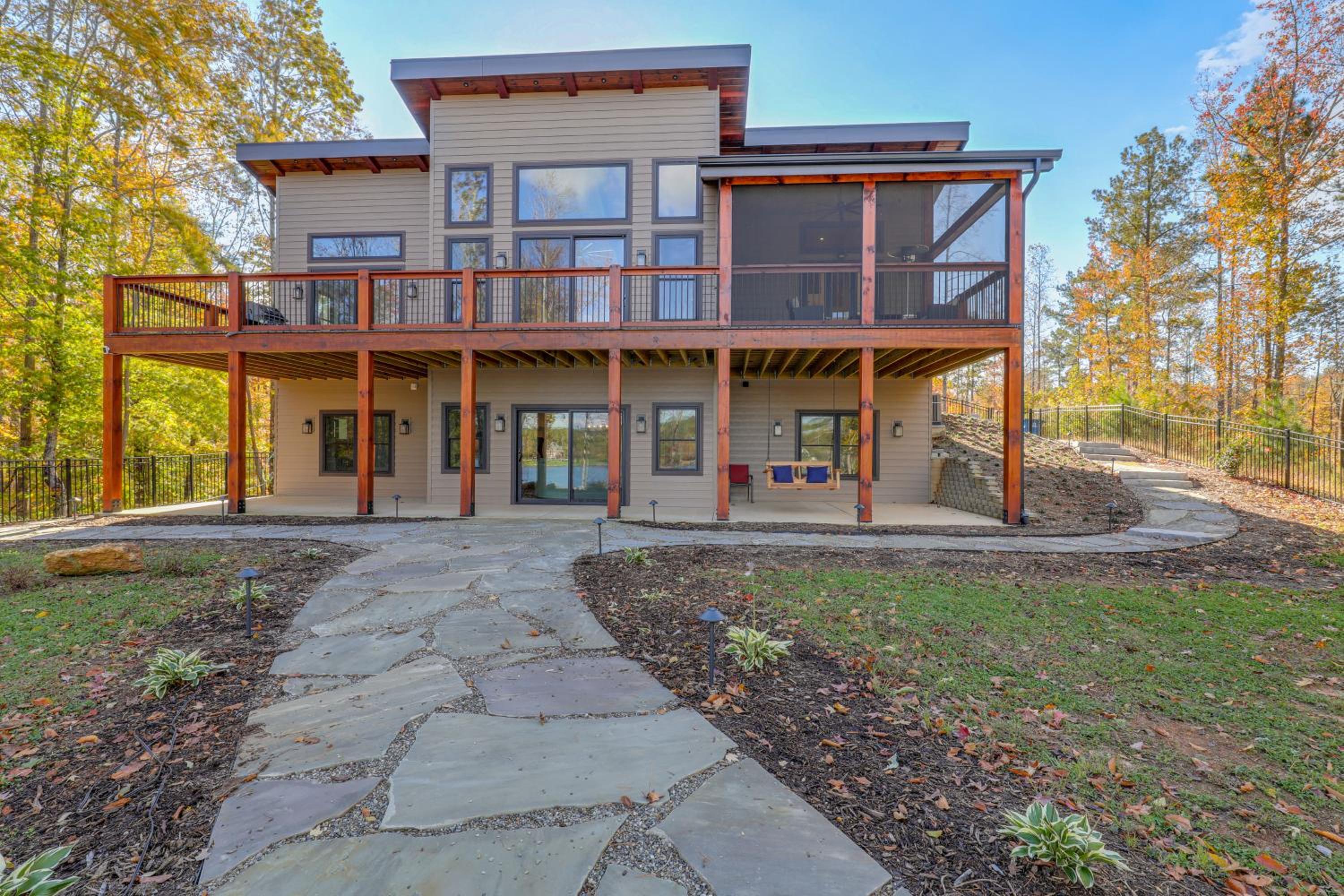 Dock and Game Room Luxe Retreat on Rhodhiss Lake!
