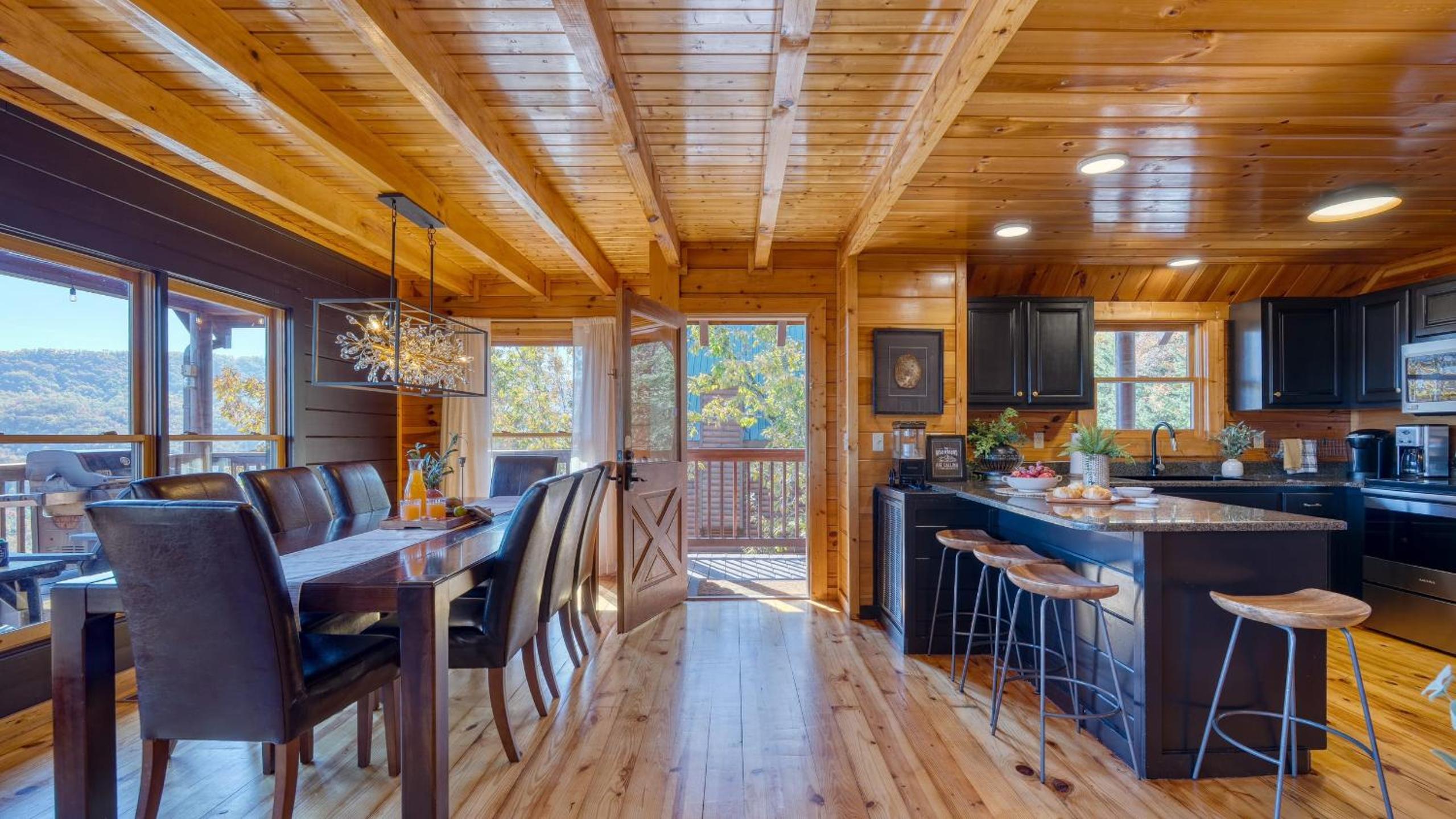 Game Room Hot Tub 3 Decks w Smoky Mountain Views Raccon Ridge by AvantStay