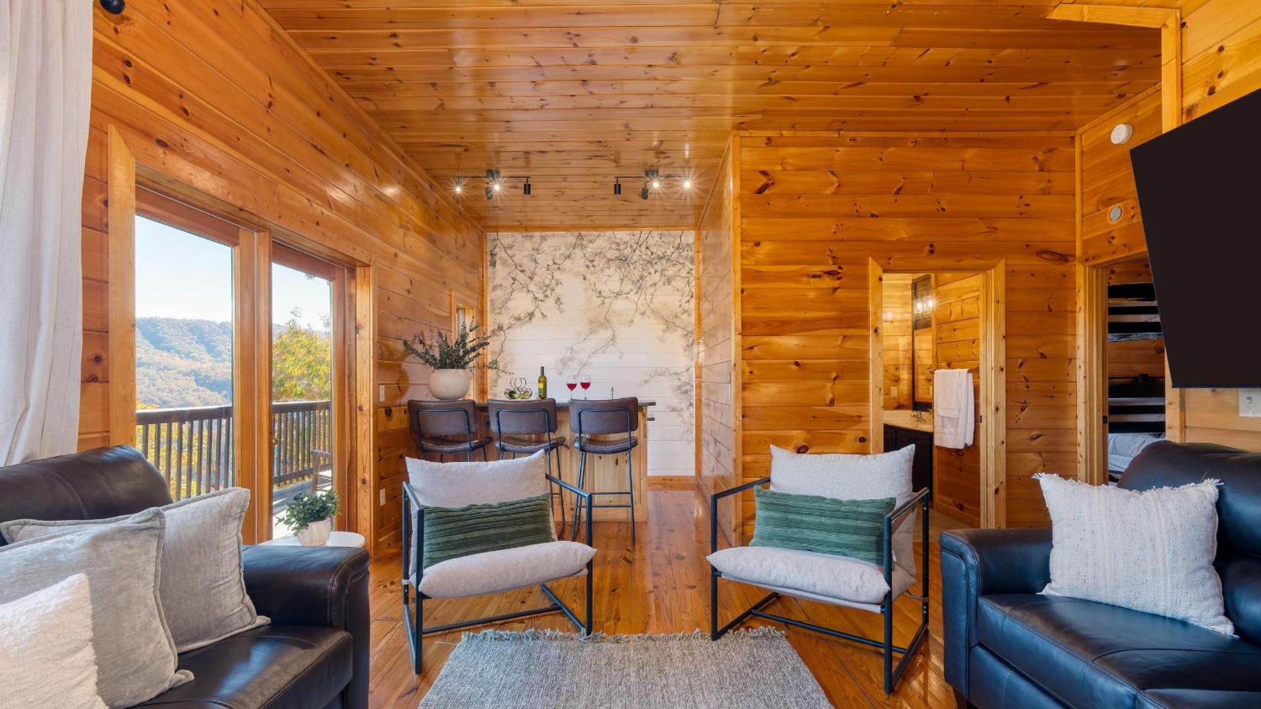 Game Room Hot Tub 3 Decks w Smoky Mountain Views Raccon Ridge by AvantStay
