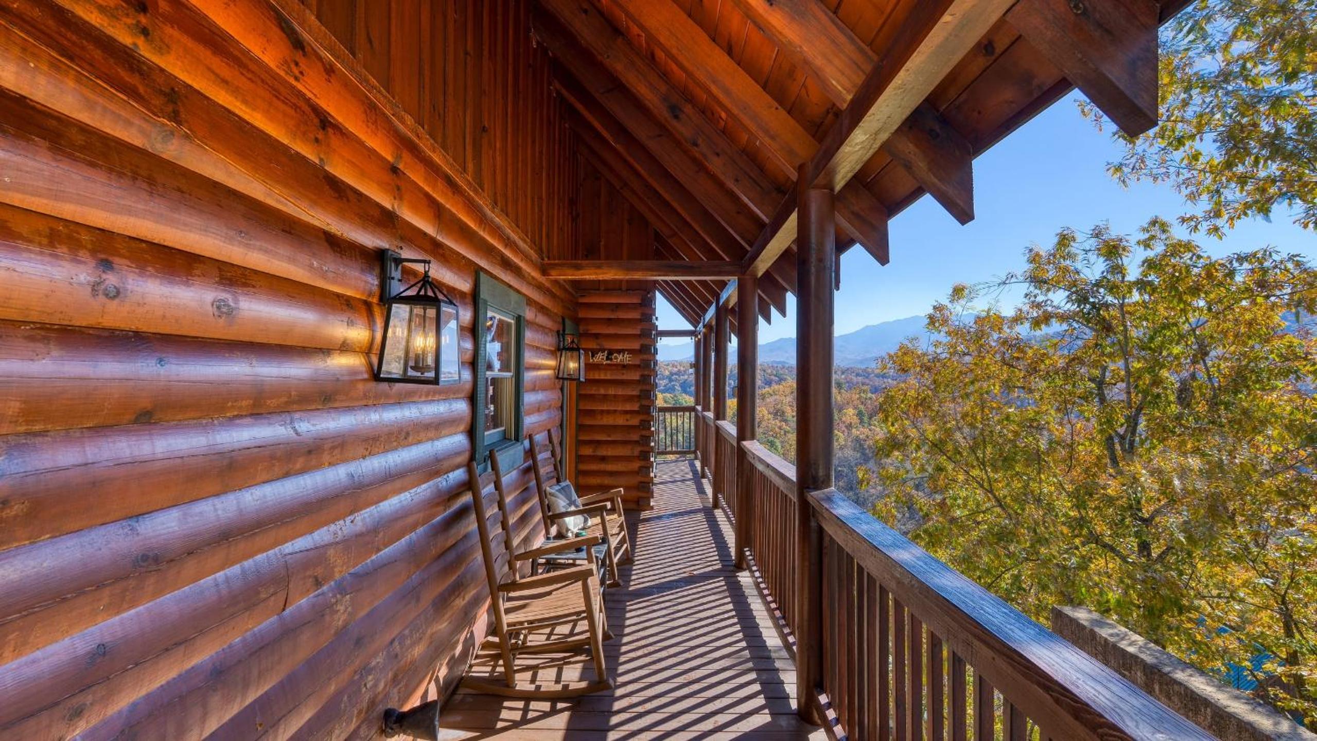 Game Room Hot Tub 3 Decks w Smoky Mountain Views Raccon Ridge by AvantStay