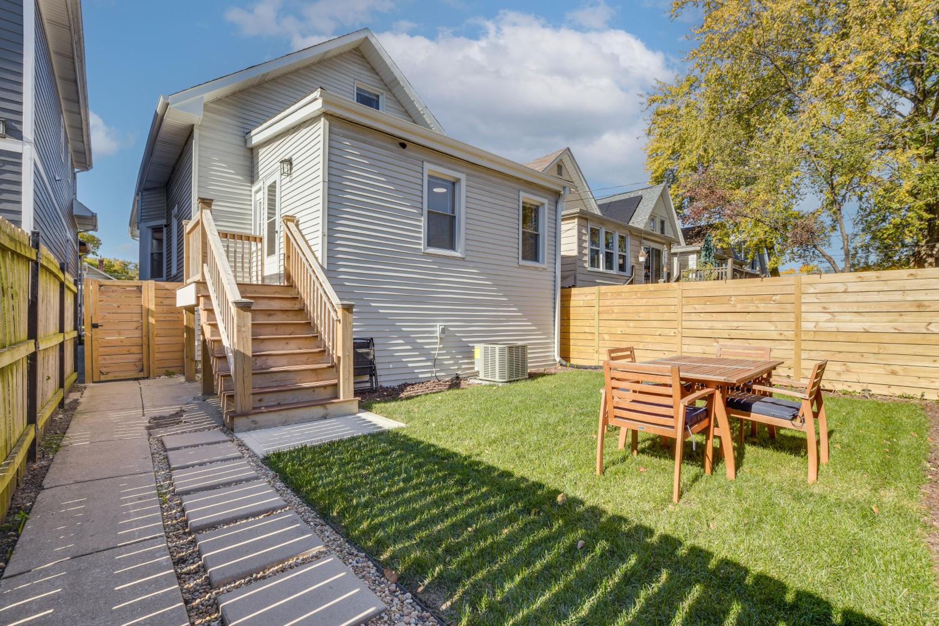 Shop, Dine and Unwind Oak Park Home with Private Yard