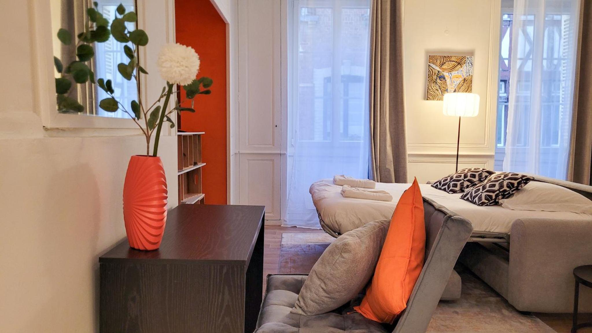 L'Hauss'Rouennais - Grand T2 Chic prés de l'Hôtel de Ville de Rouen- idéal couple-Pros