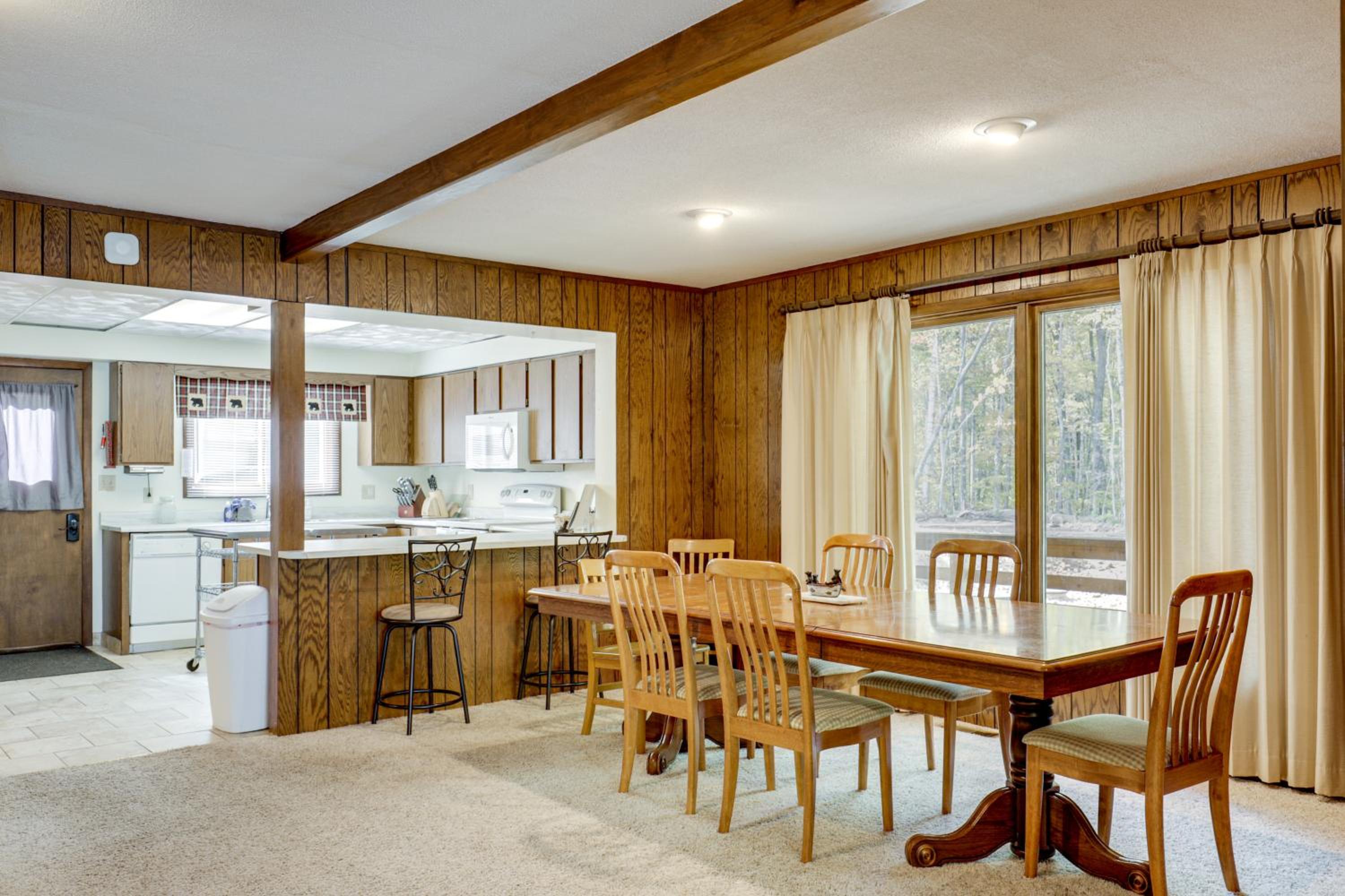 Big Portage Lake Home Deck, Dock, Fire Pit