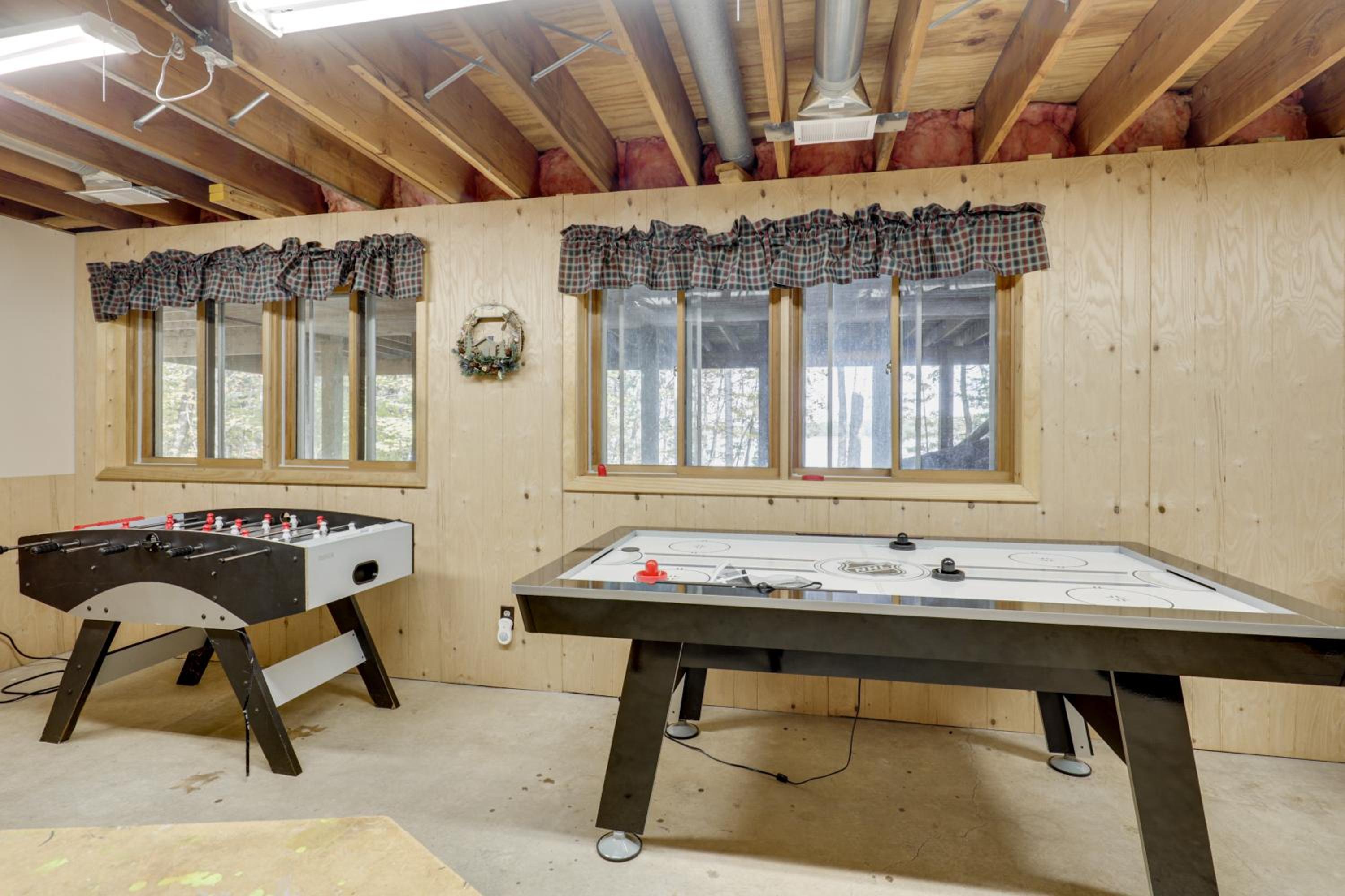 Big Portage Lake Home Deck, Dock, Fire Pit
