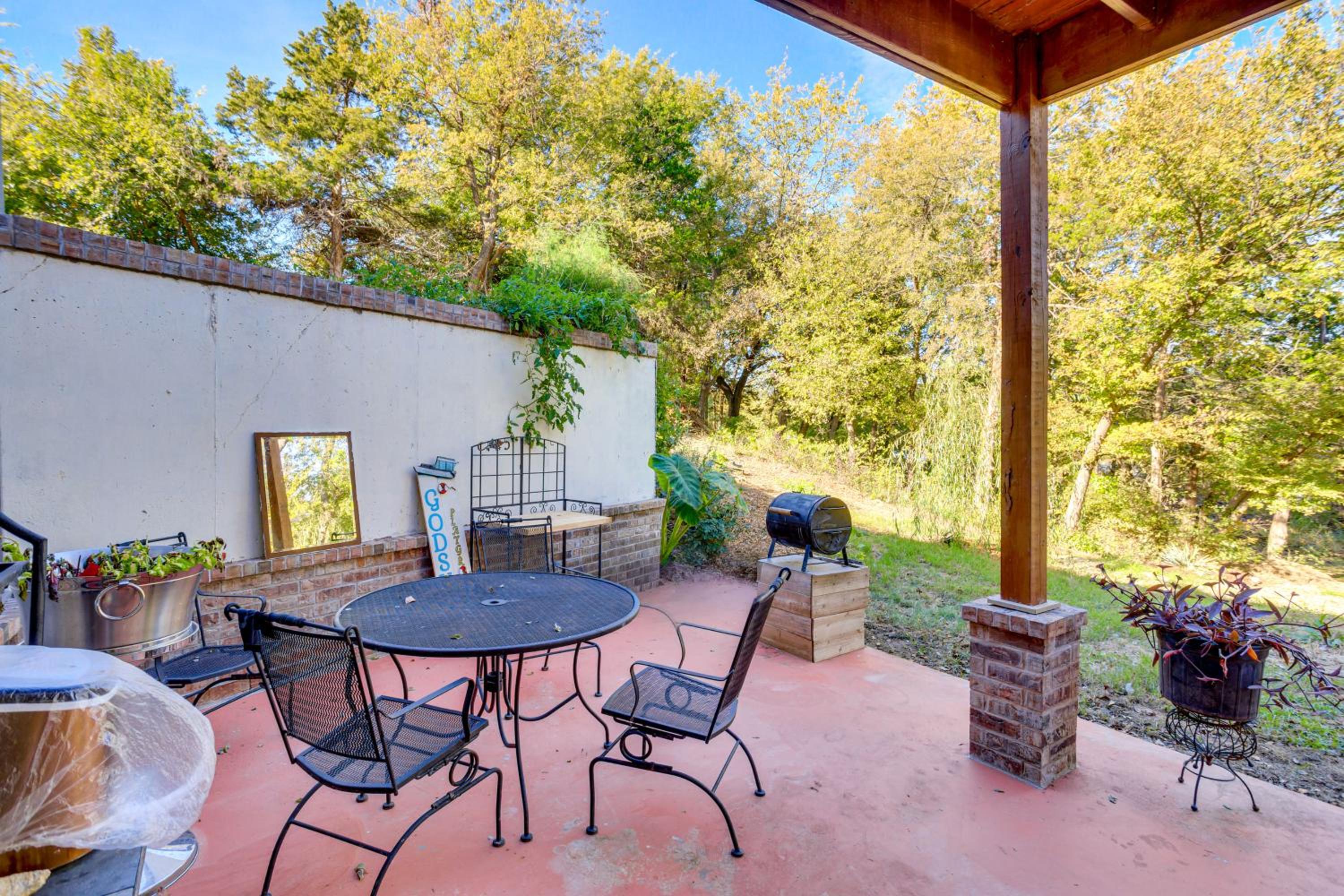 Lakefront Getaway with Hot Tub and Yard in OKC!