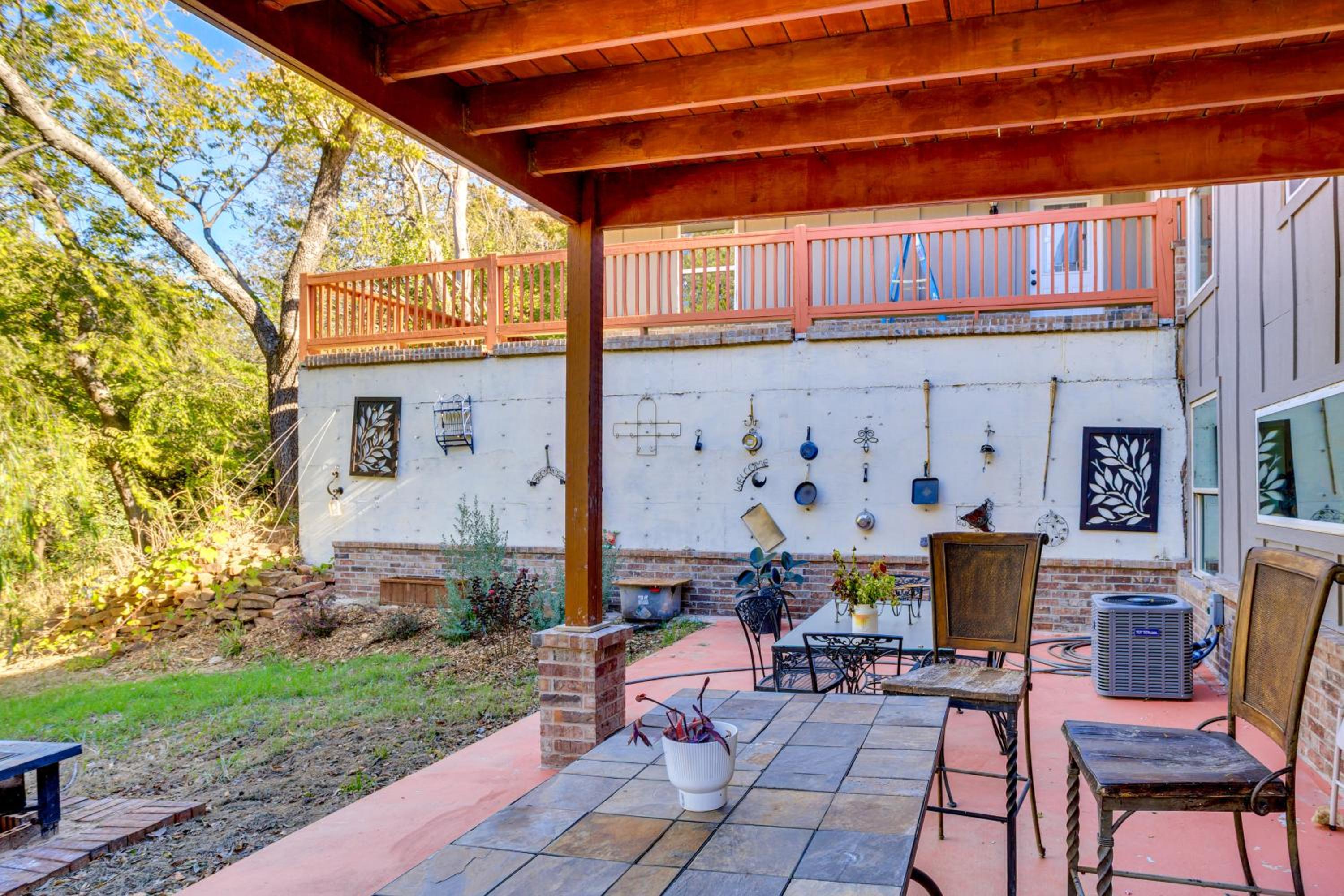Lakefront Getaway with Hot Tub and Yard in OKC!