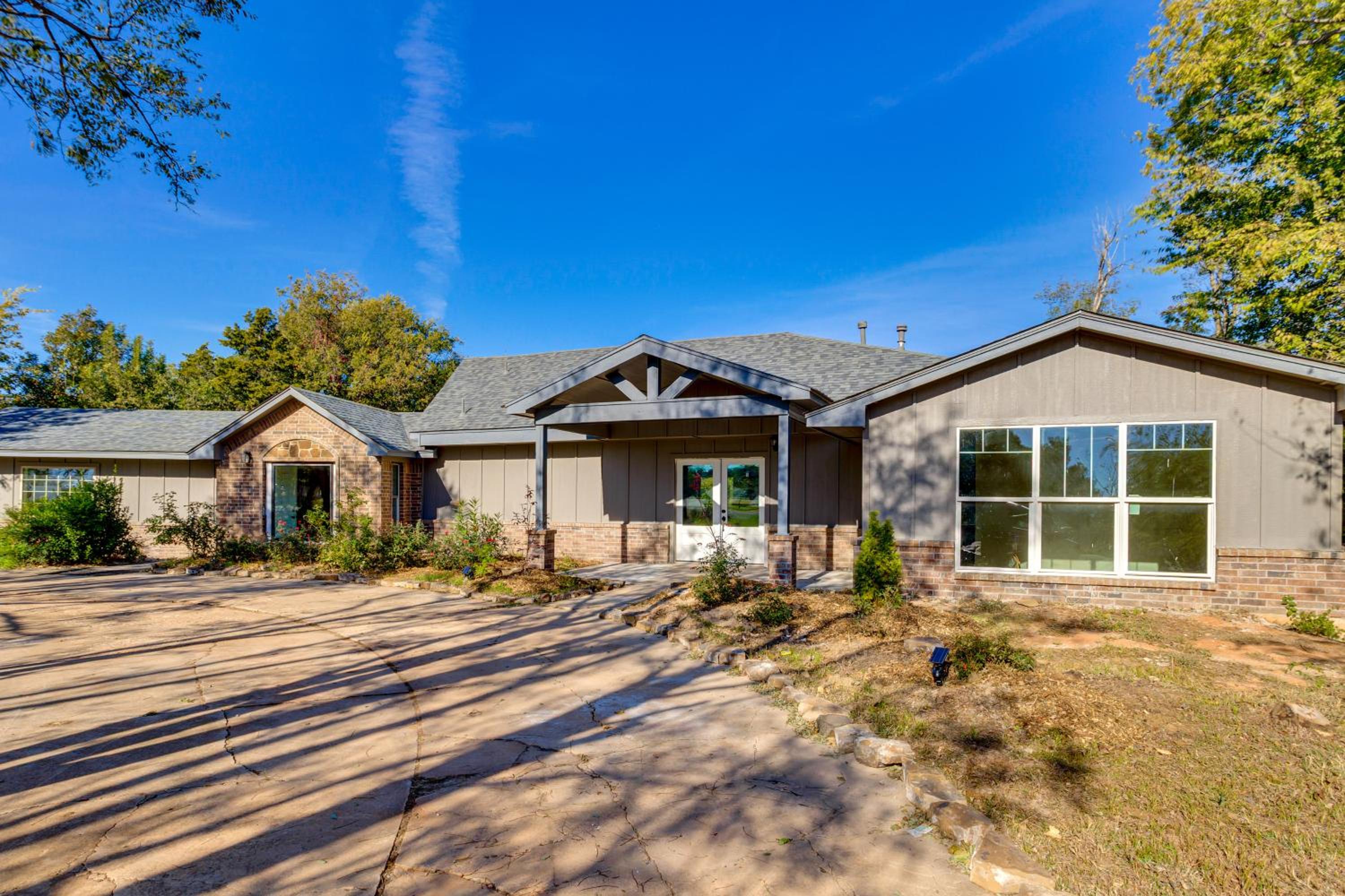 Lakefront Getaway with Hot Tub and Yard in OKC!