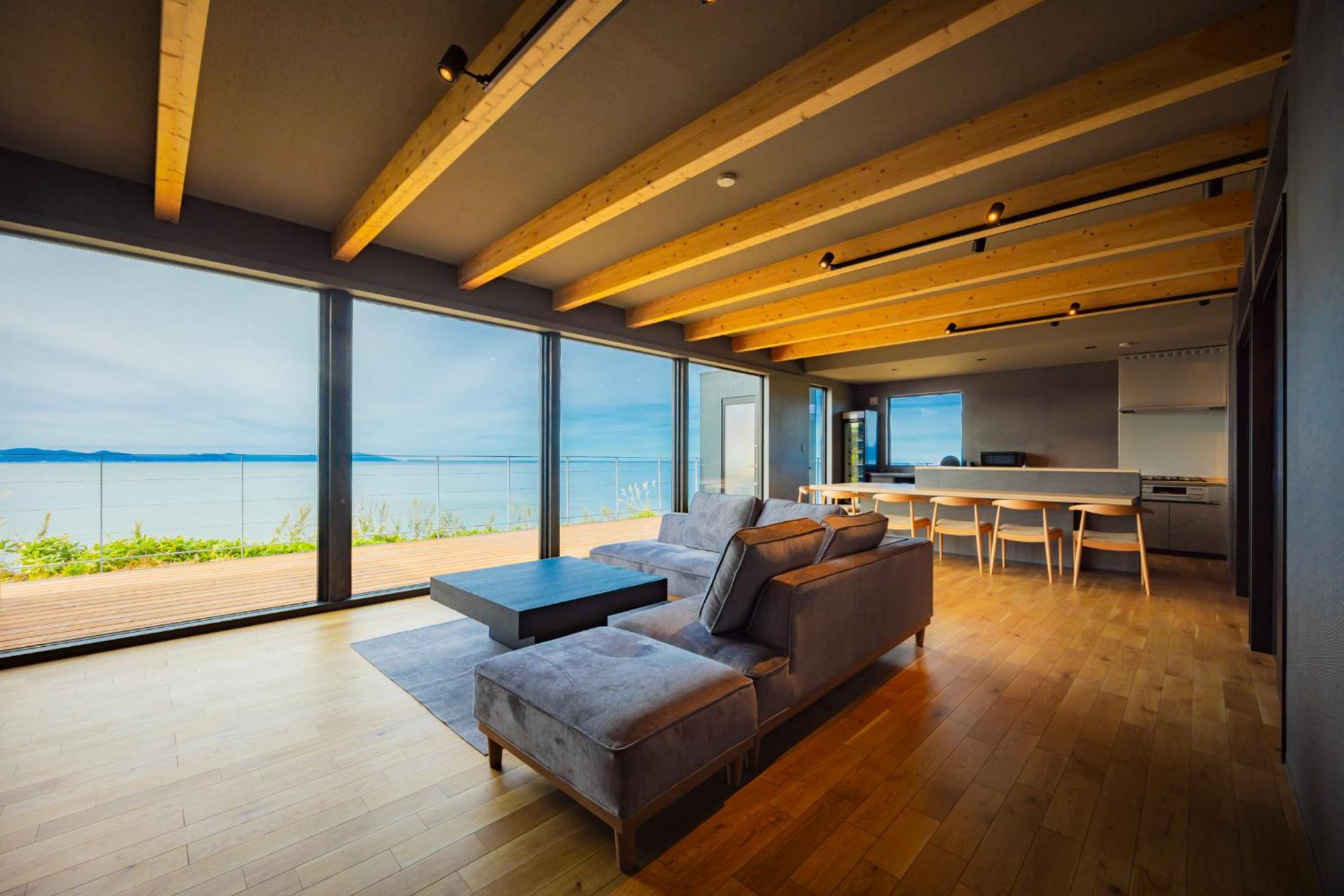 the SHIHACHI Luxury Oceanfront Stay with All-Inclusive Hokkaido Seafood, Sauna & Open-Air Goemon Bath