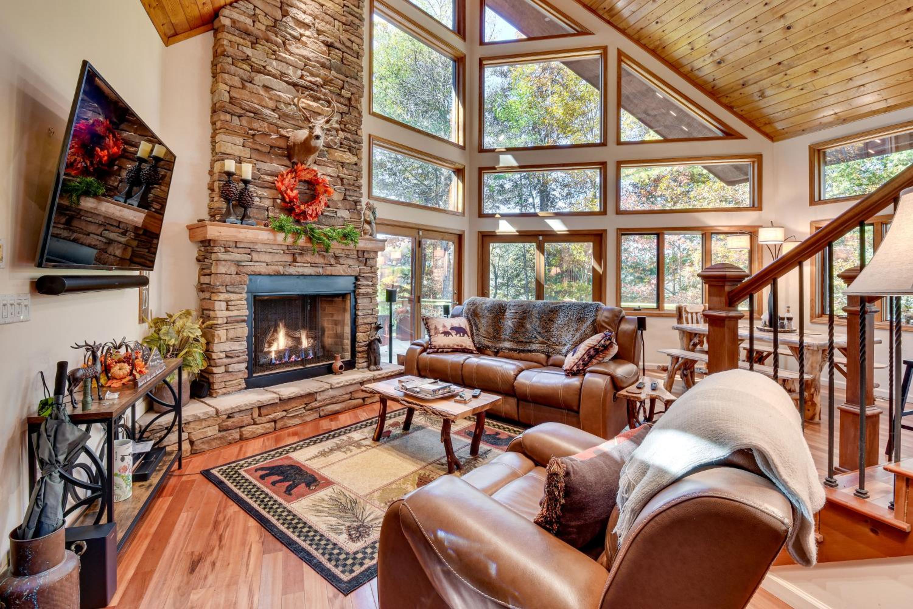 3 Mi to Vogel State Park! Family Home with Game Room