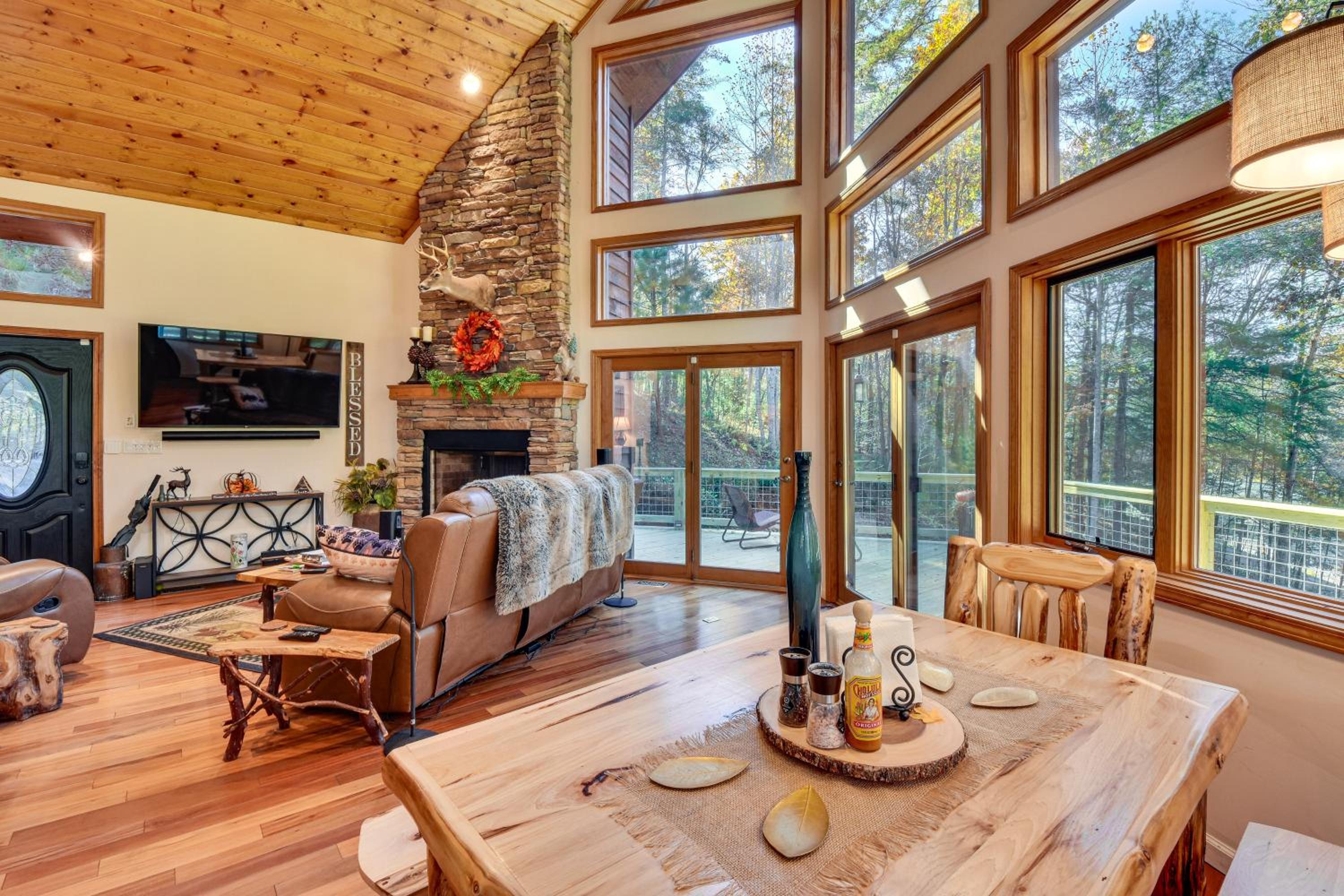 3 Mi to Vogel State Park! Family Home with Game Room