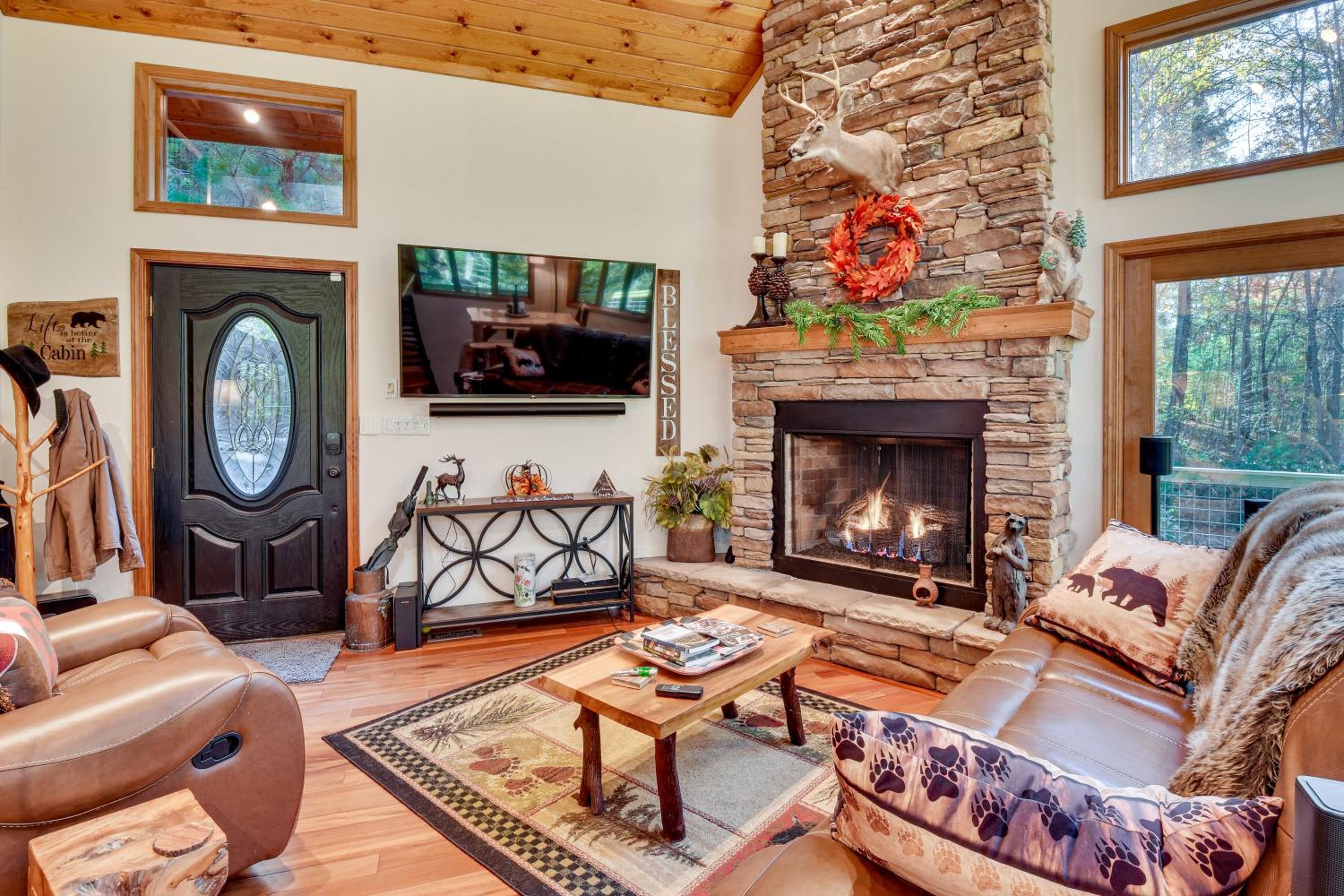3 Mi to Vogel State Park! Family Home with Game Room