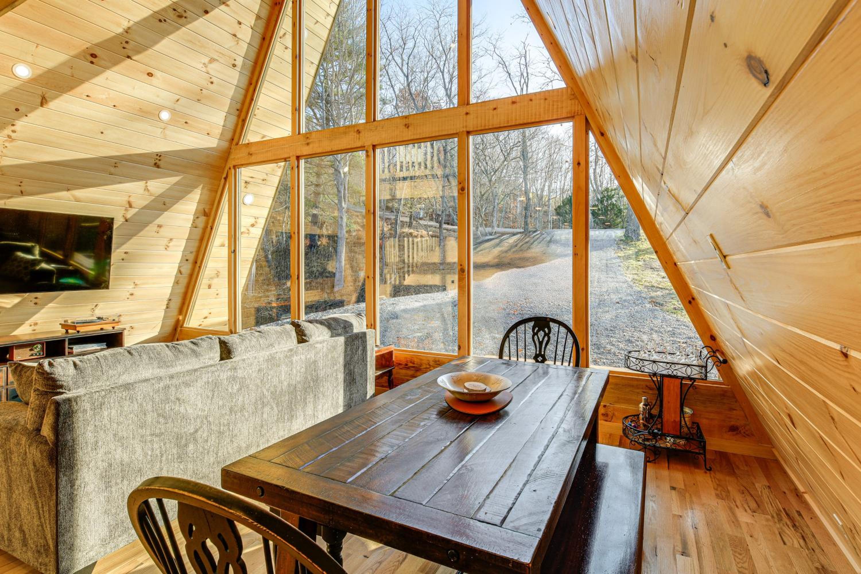Steps to State Park! A-Frame Cabin in Piney Creek