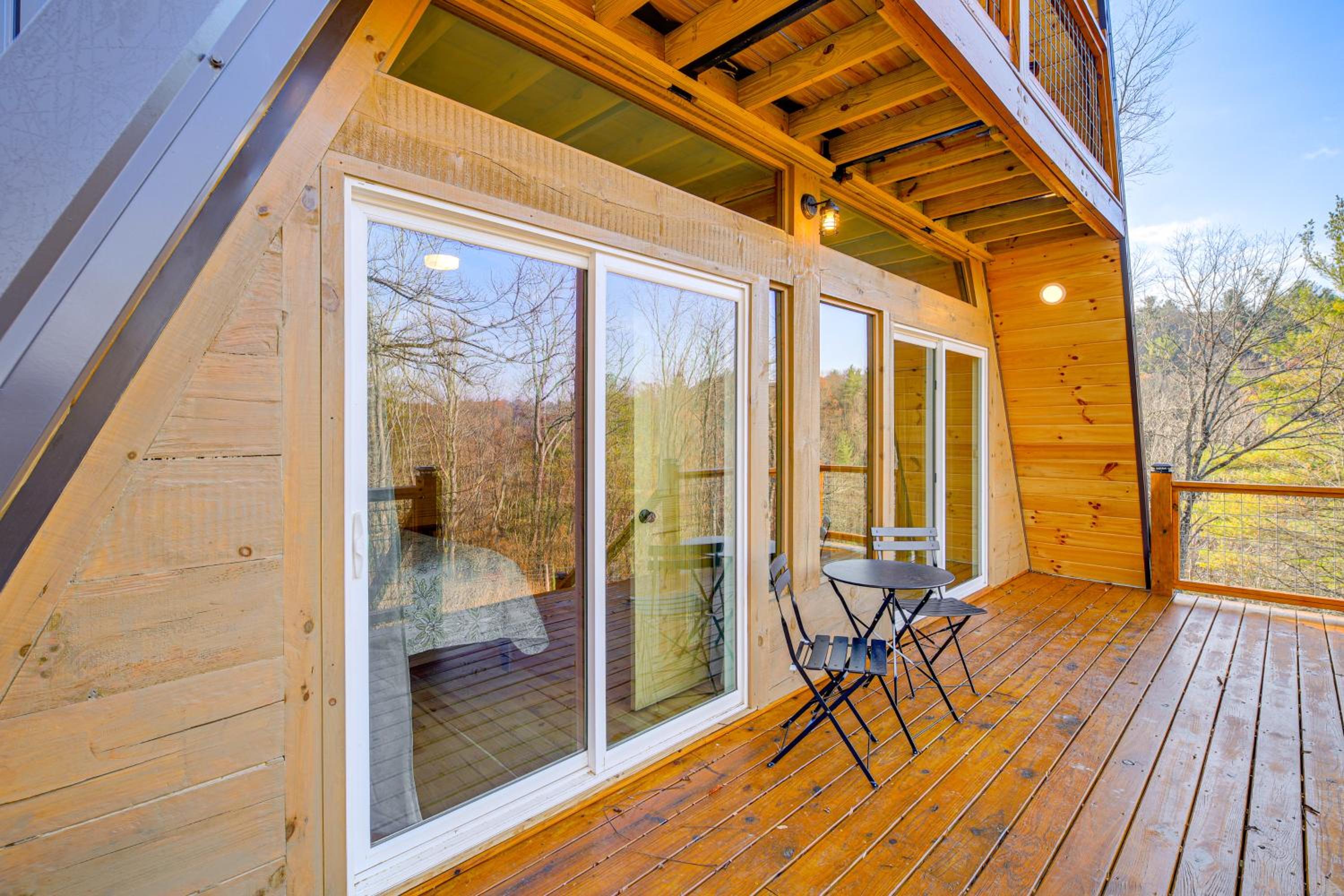Steps to State Park! A-Frame Cabin in Piney Creek