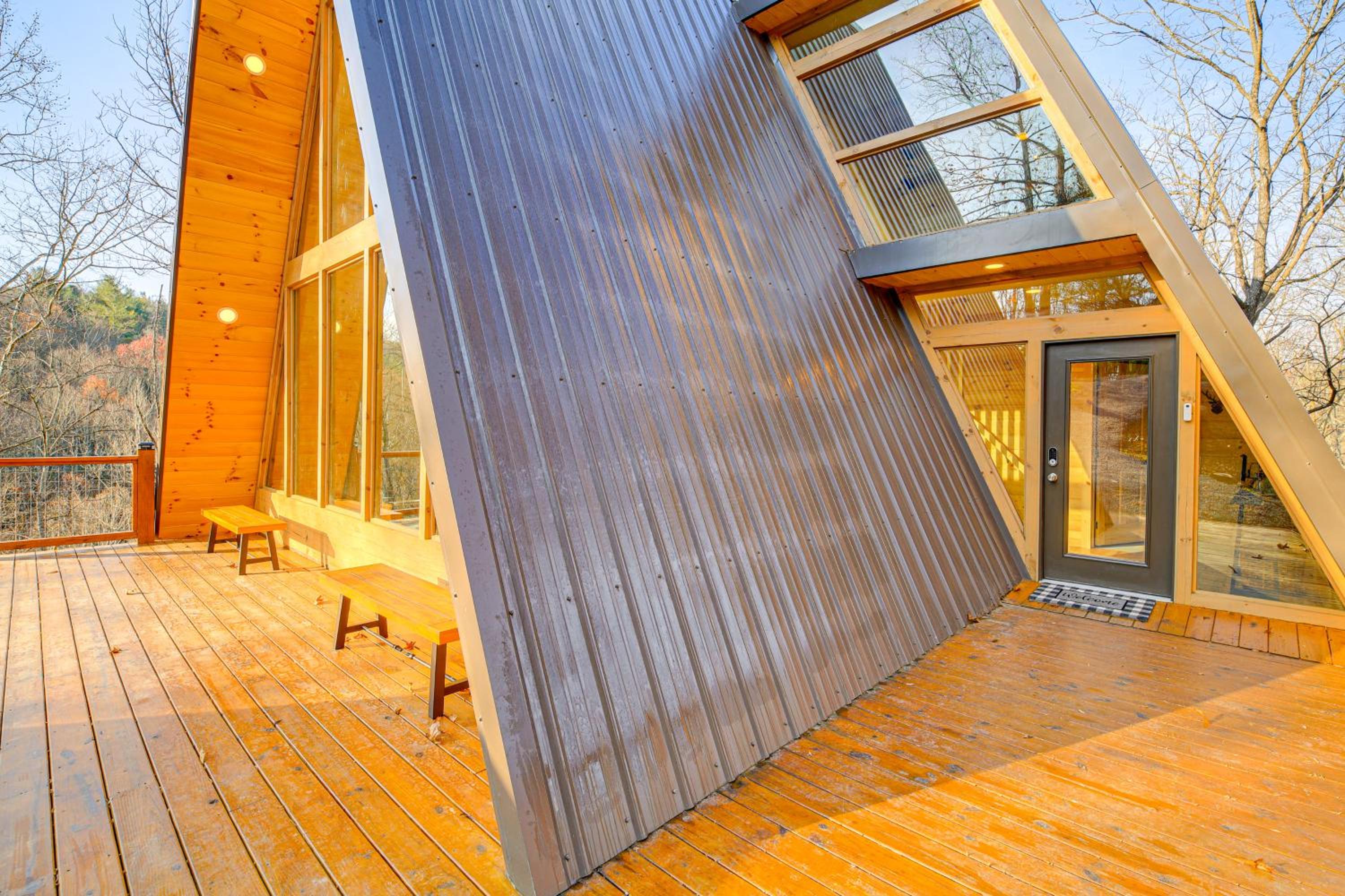 Steps to State Park! A-Frame Cabin in Piney Creek