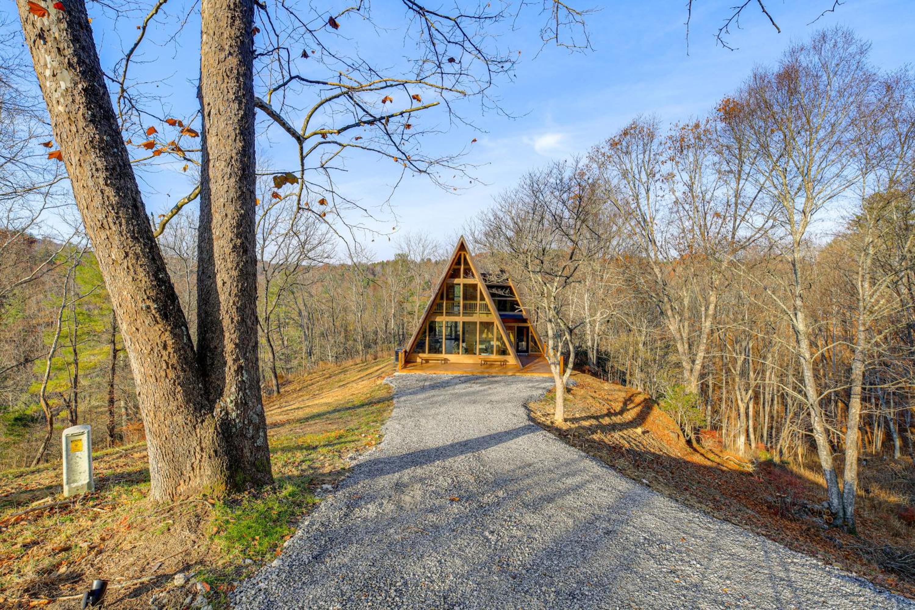 Steps to State Park! A-Frame Cabin in Piney Creek
