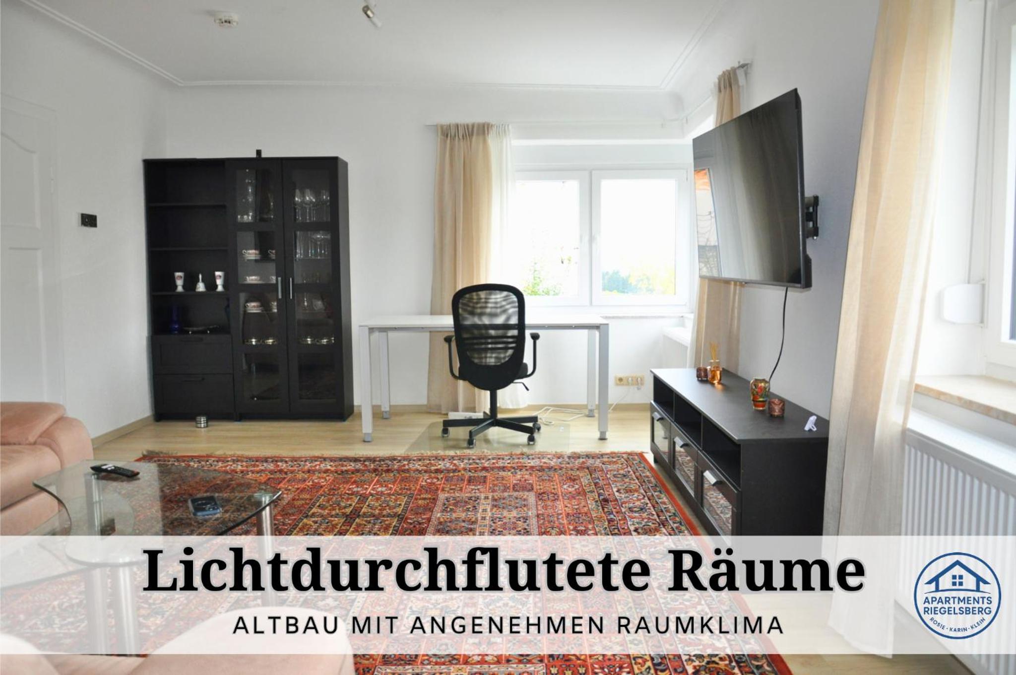 Apartment Karin - Modern ausgestattet und ideal für Gruppen bis 6 Personen und Hund, egal ob Familie, Kollegen oder Freunde, 85qm mit Terasse und eigenem S
