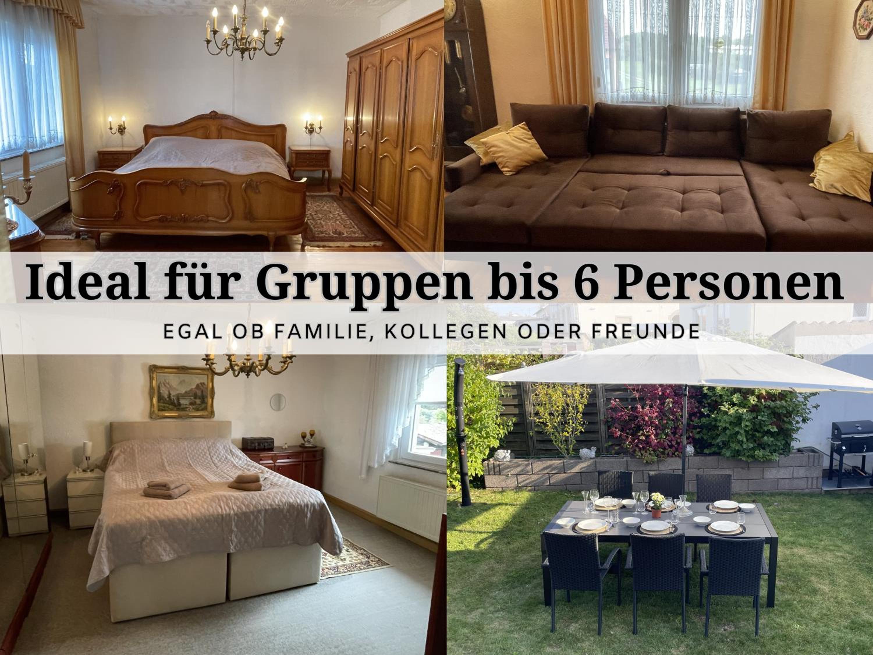 Apartment Rosie - Rustikal und top ausgestattet und ideal für Gruppen bis 6 Personen und Hund, egal ob Familie, Kollegen oder Freunde, 85qm mit Garten und 