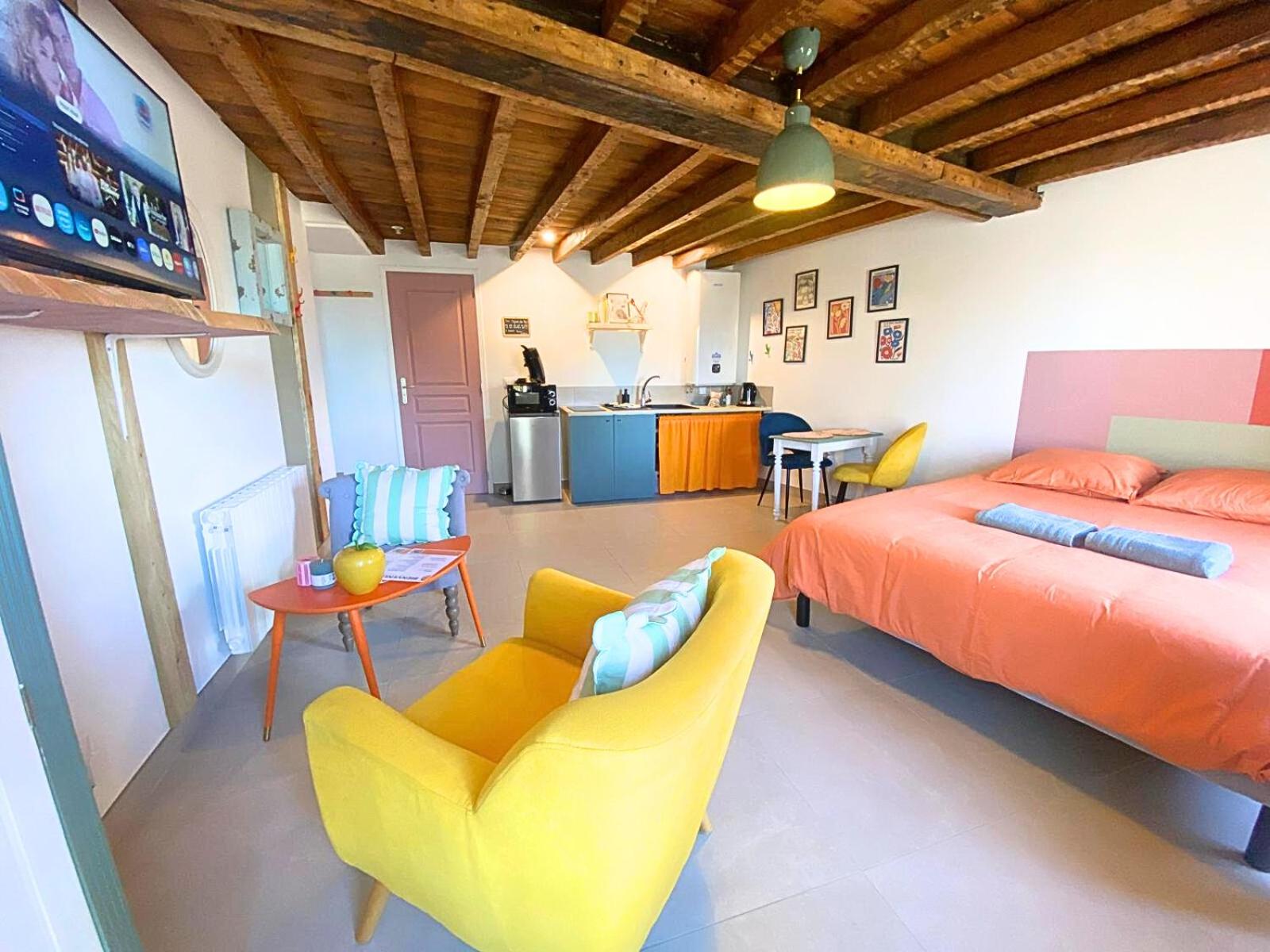 Studio Pop-25m2-Neuf et coloré - WiFi-Netflix