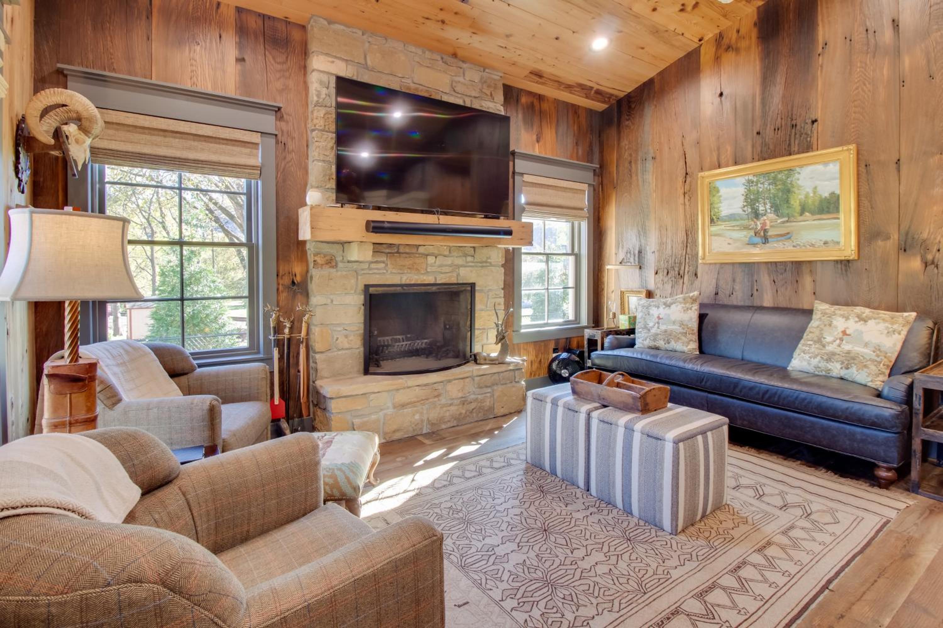 Walk to White River Cozy Escape with Screened Porch