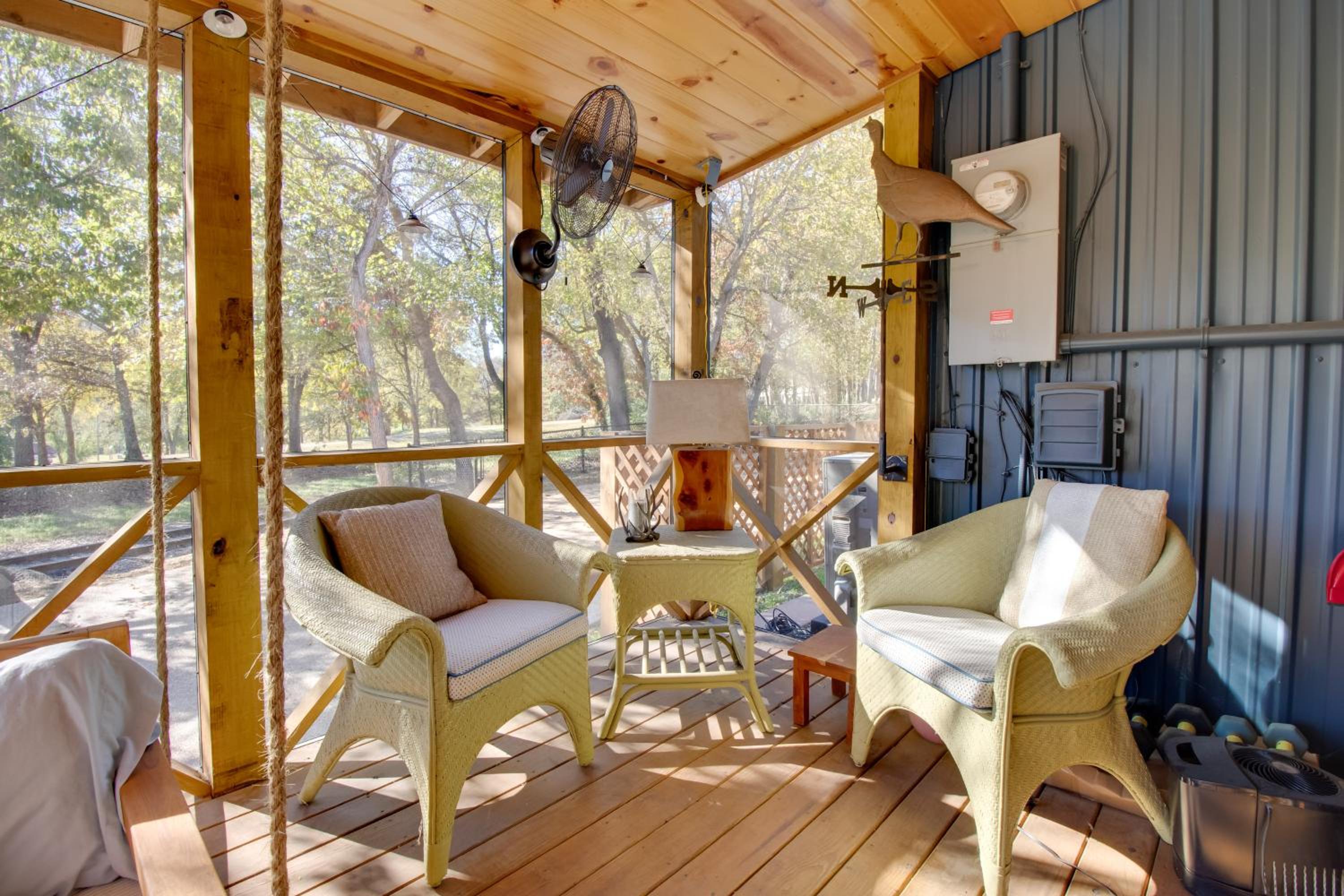 Walk to White River Cozy Escape with Screened Porch