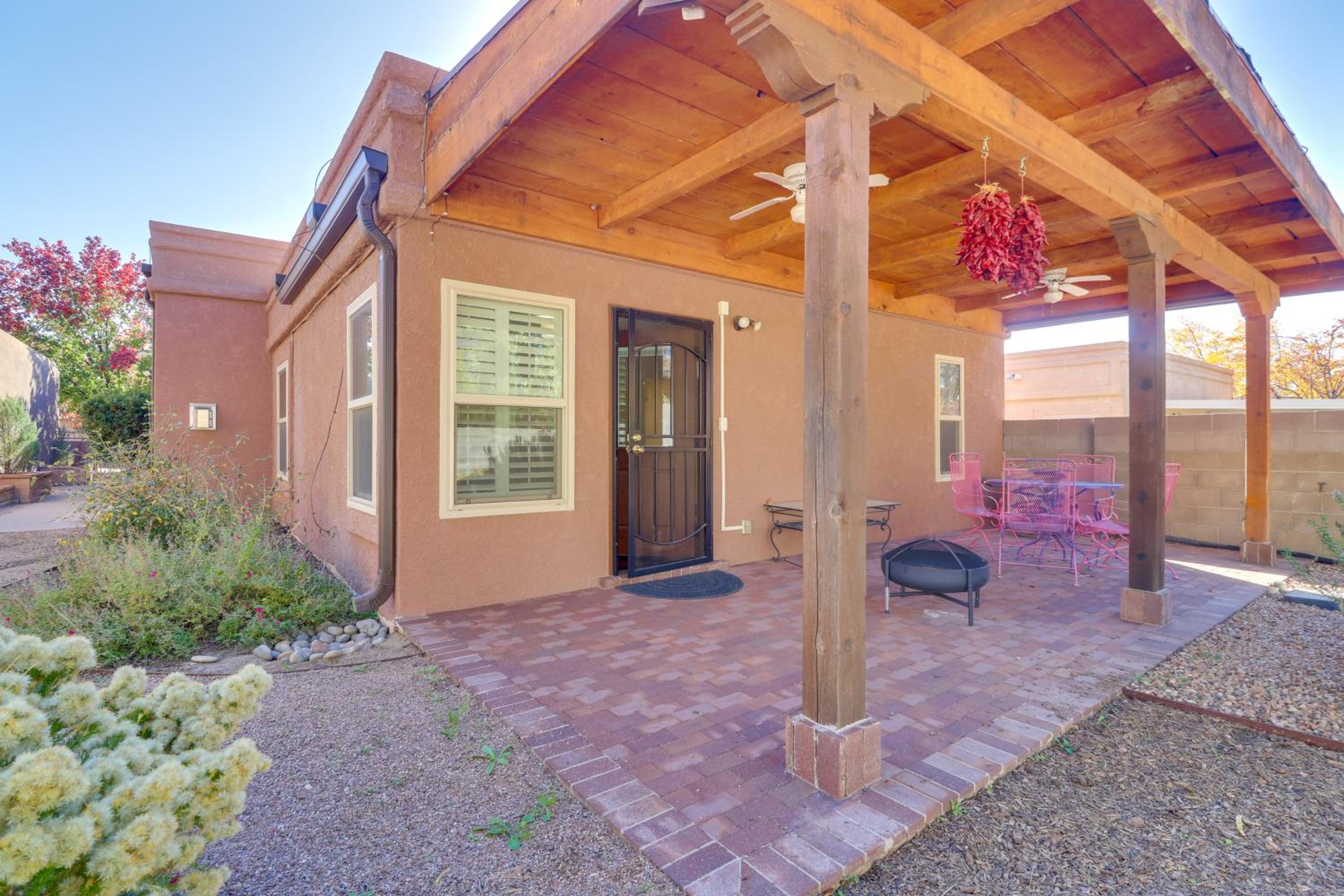 Covered Patio and Private Yard Albuquerque Retreat