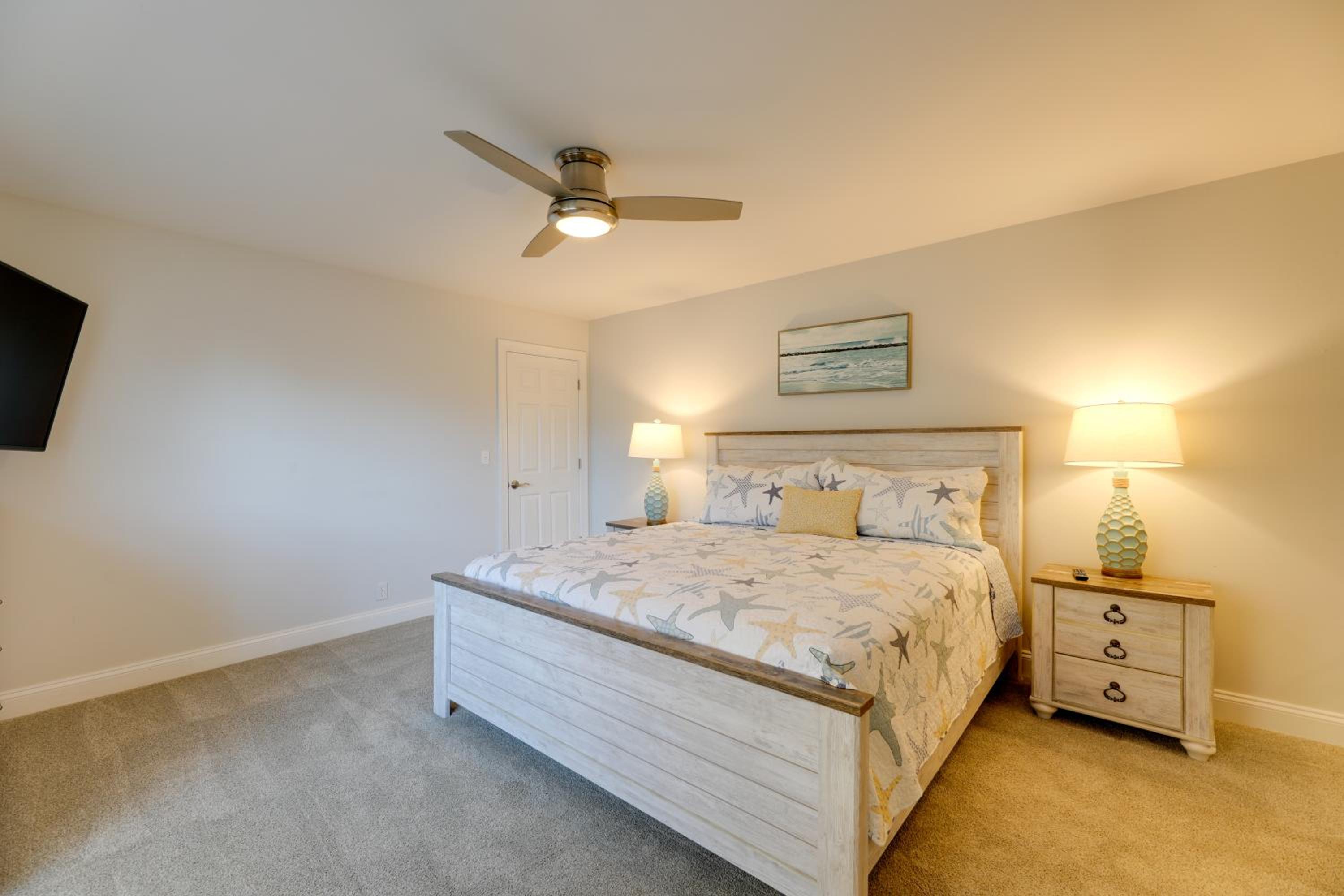Theater Room and Deck at Massive Salt Pond Home!