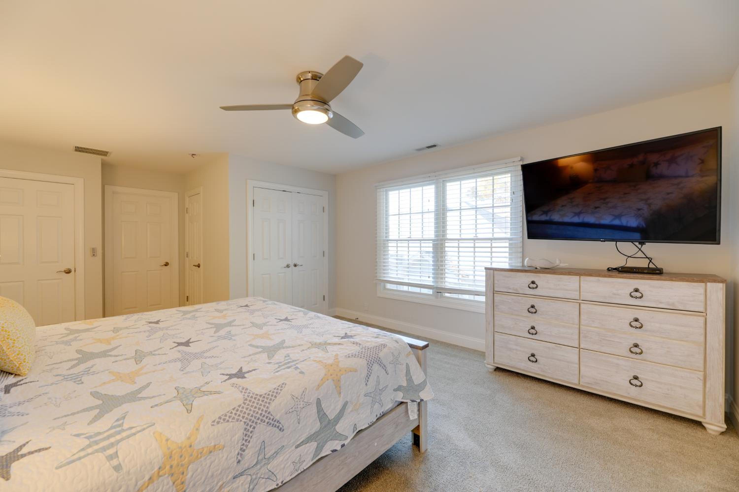 Theater Room and Deck at Massive Salt Pond Home!
