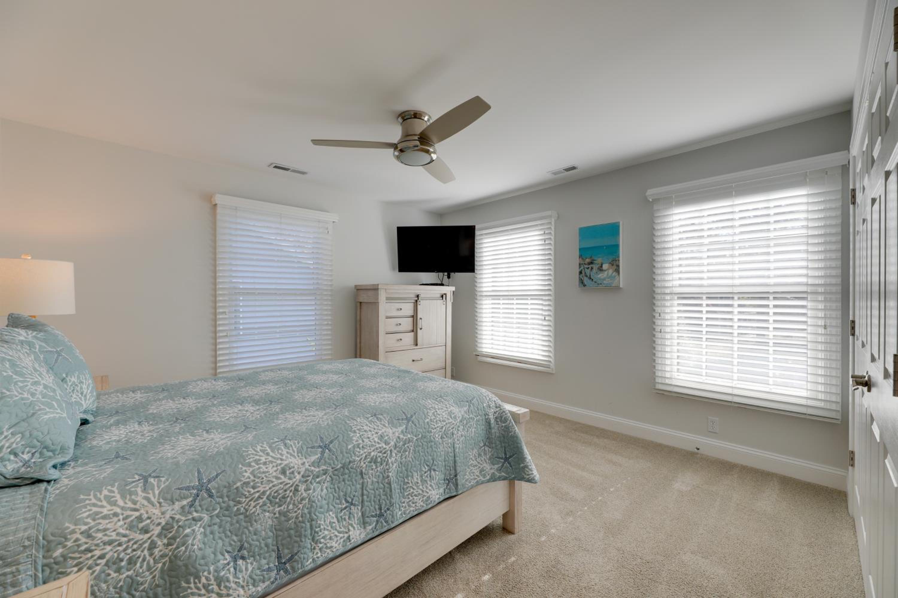 Theater Room and Deck at Massive Salt Pond Home!