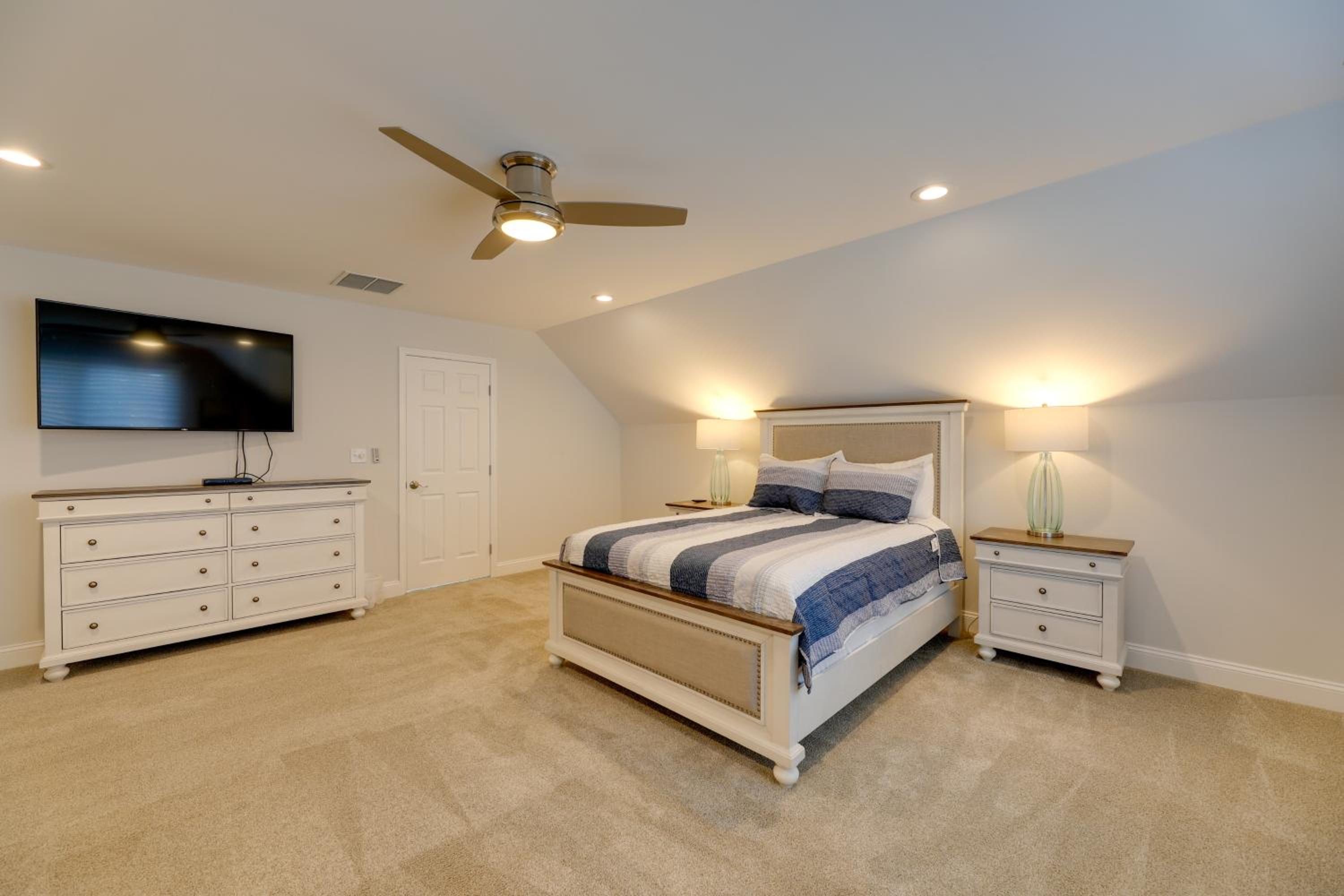 Theater Room and Deck at Massive Salt Pond Home!