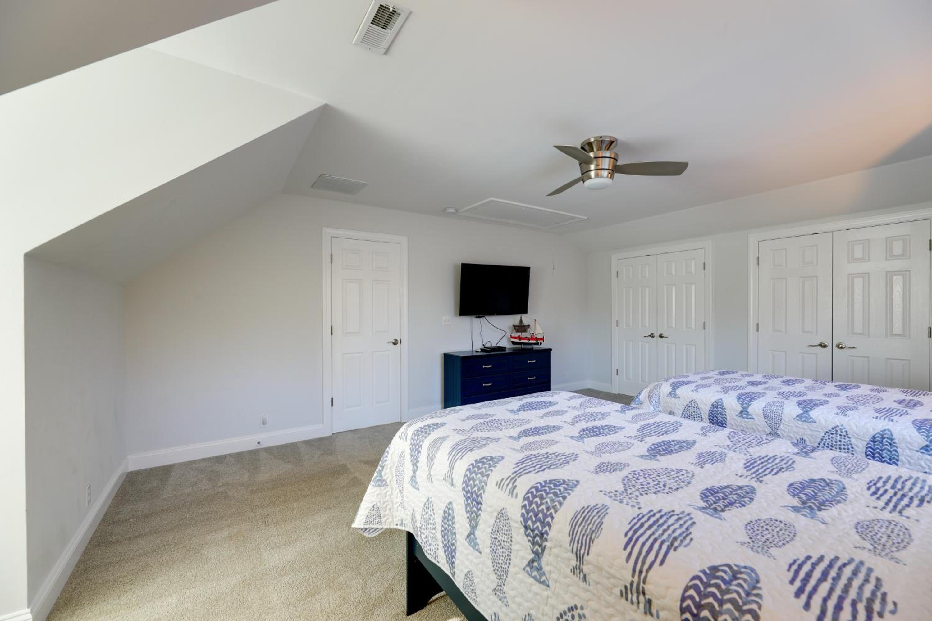 Theater Room and Deck at Massive Salt Pond Home!