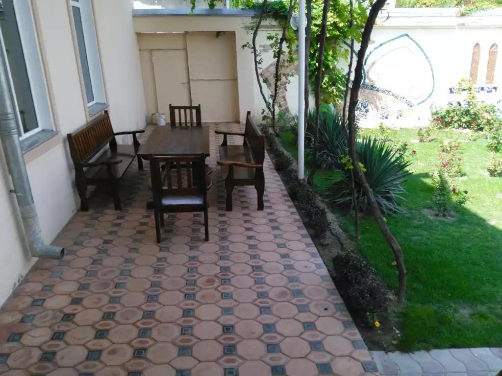 outdoor BBQ area