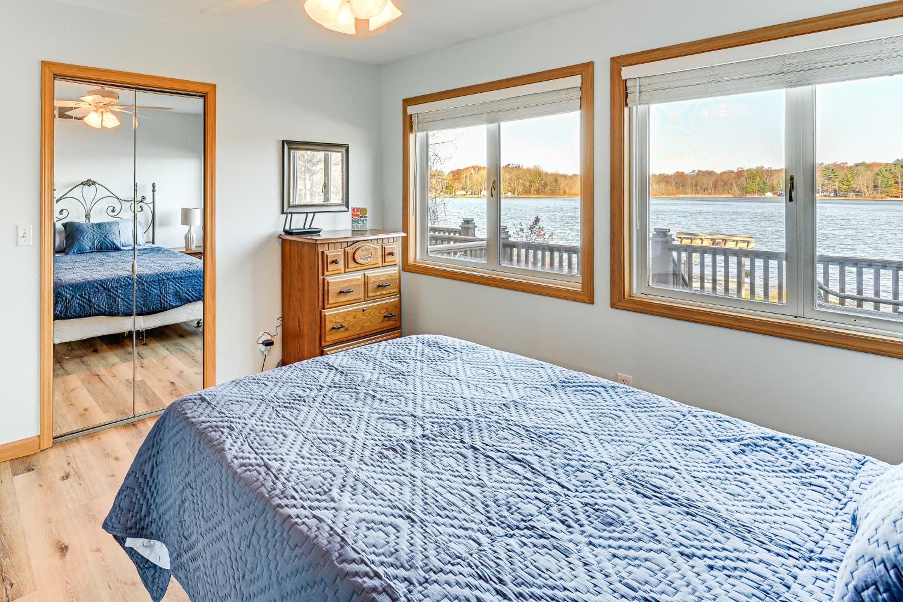 Dock and Gazebo! Lakefront Duplex Near South Haven