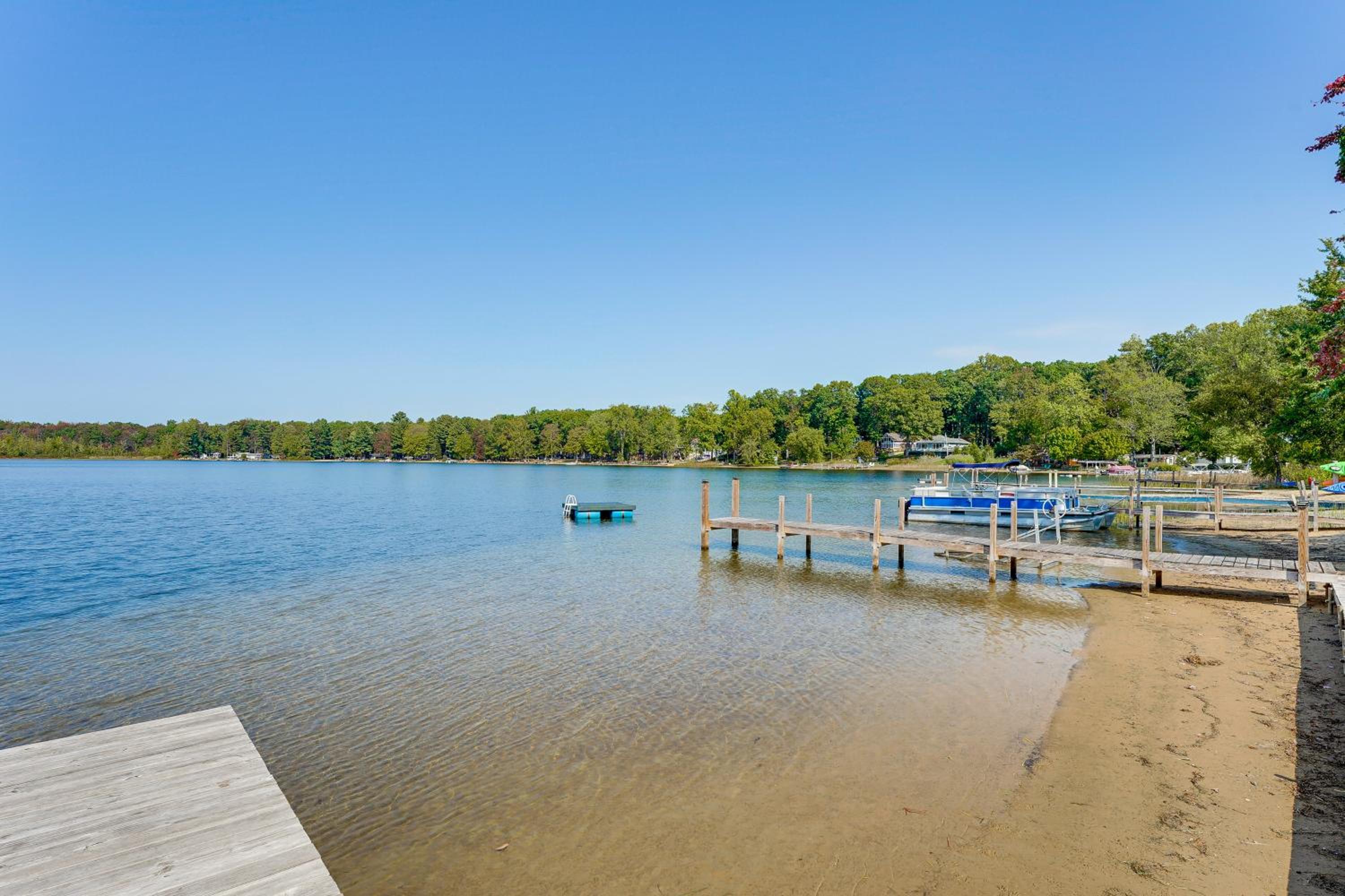 Dock and Gazebo! Lakefront Duplex Near South Haven