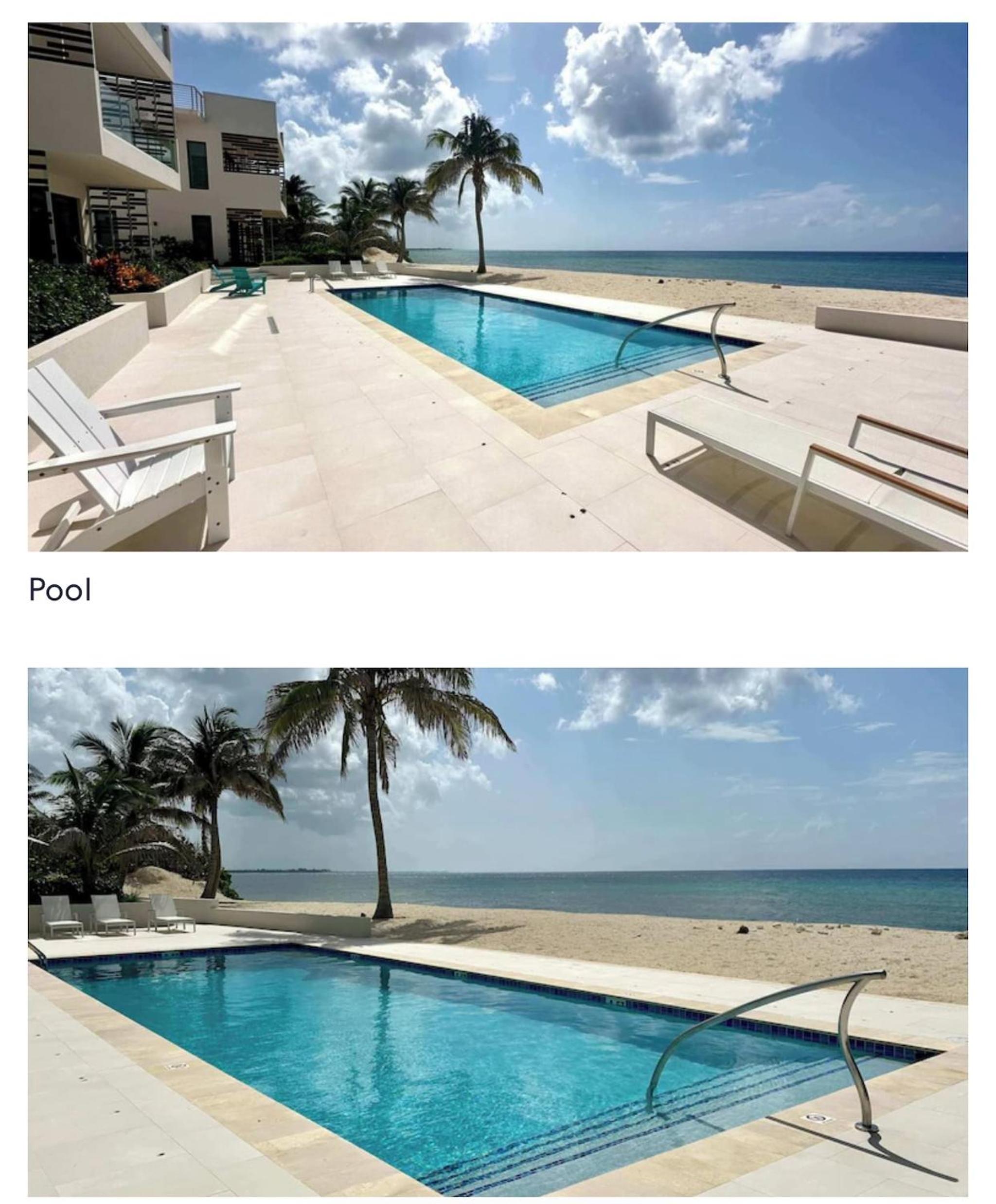 Oceanfront Rooftop luxury 2B2B residency pool beach in North Side, Grand Cayman