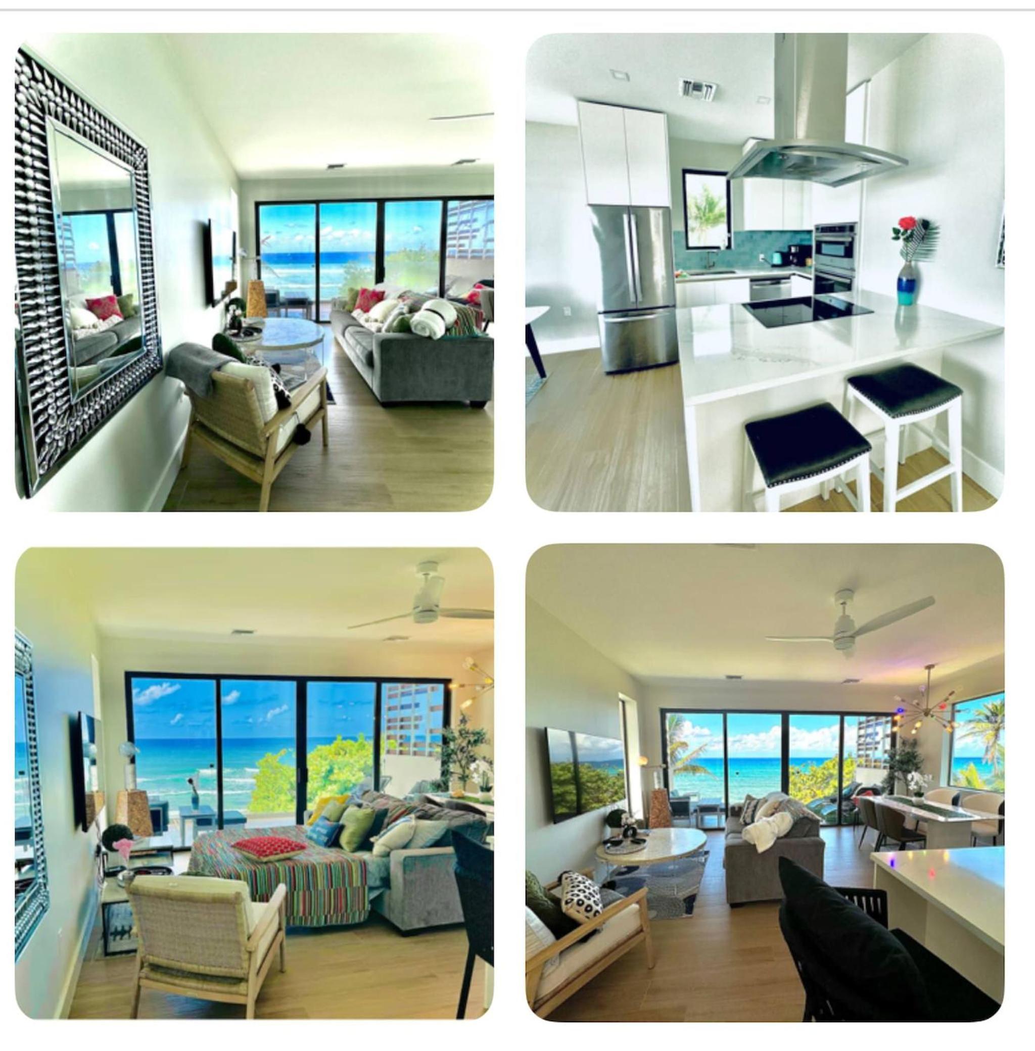 Oceanfront Rooftop luxury 2B2B residency pool beach in North Side, Grand Cayman