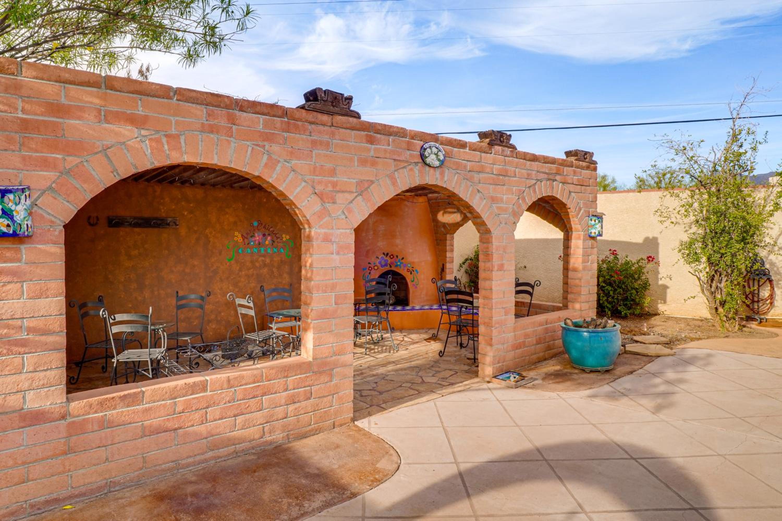 Resort-Style Backyard and Pool Luxe Tucson Home