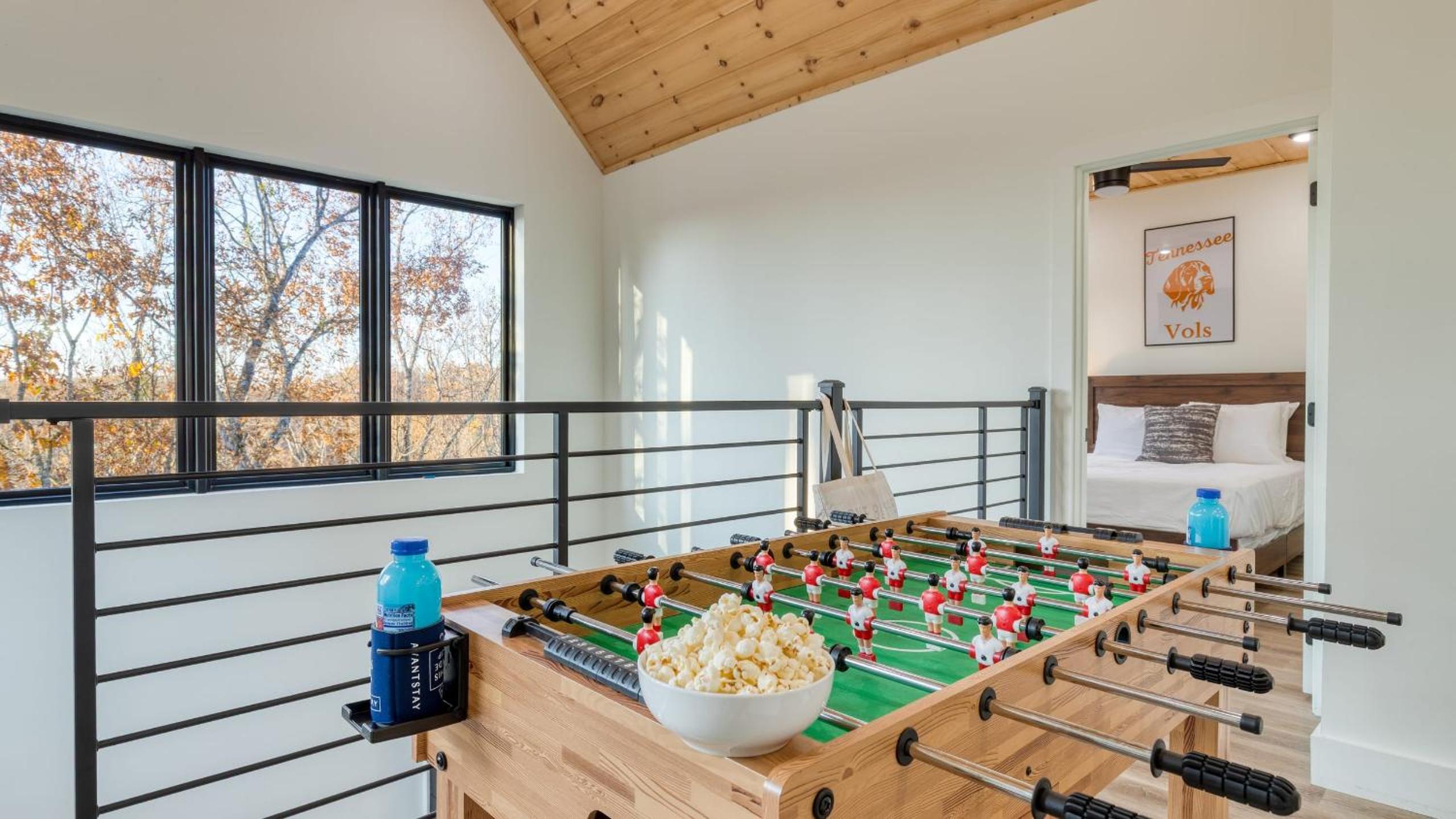 Indoor Pool Hot Tub Vols Spirit with Sweeping Mountain Views Smokeys Den by AvantStay