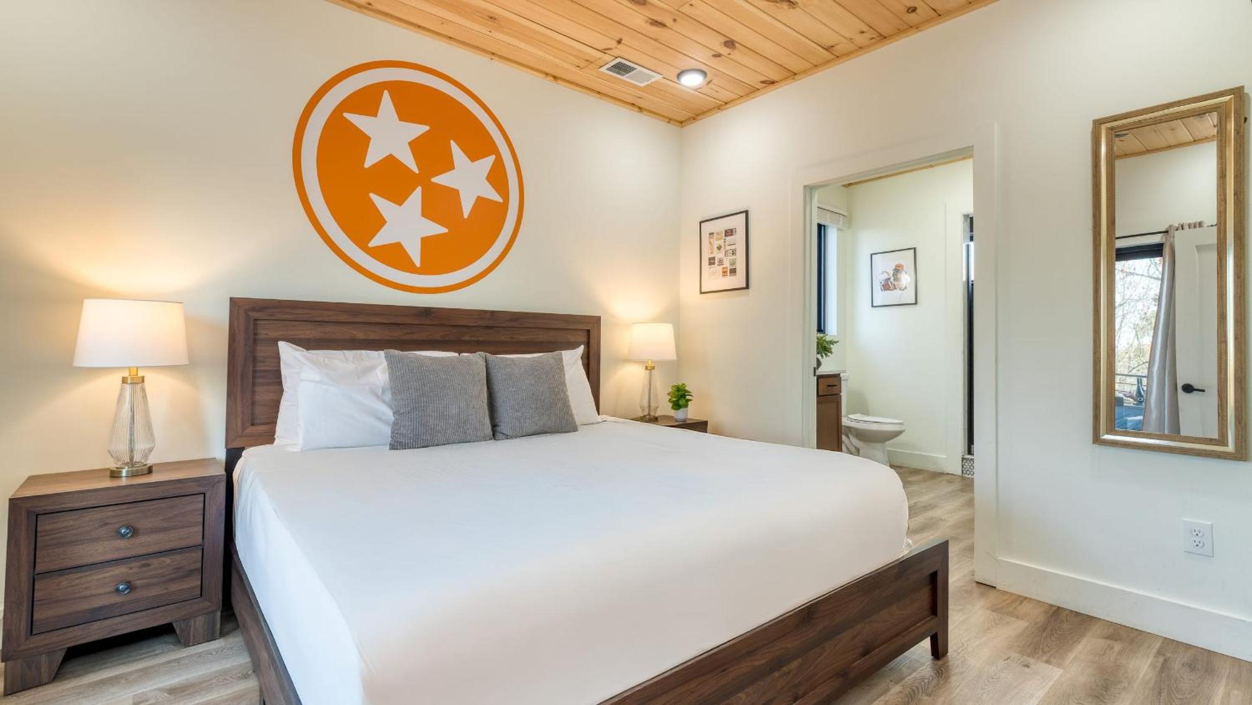 Indoor Pool Hot Tub Vols Spirit with Sweeping Mountain Views Smokeys Den by AvantStay
