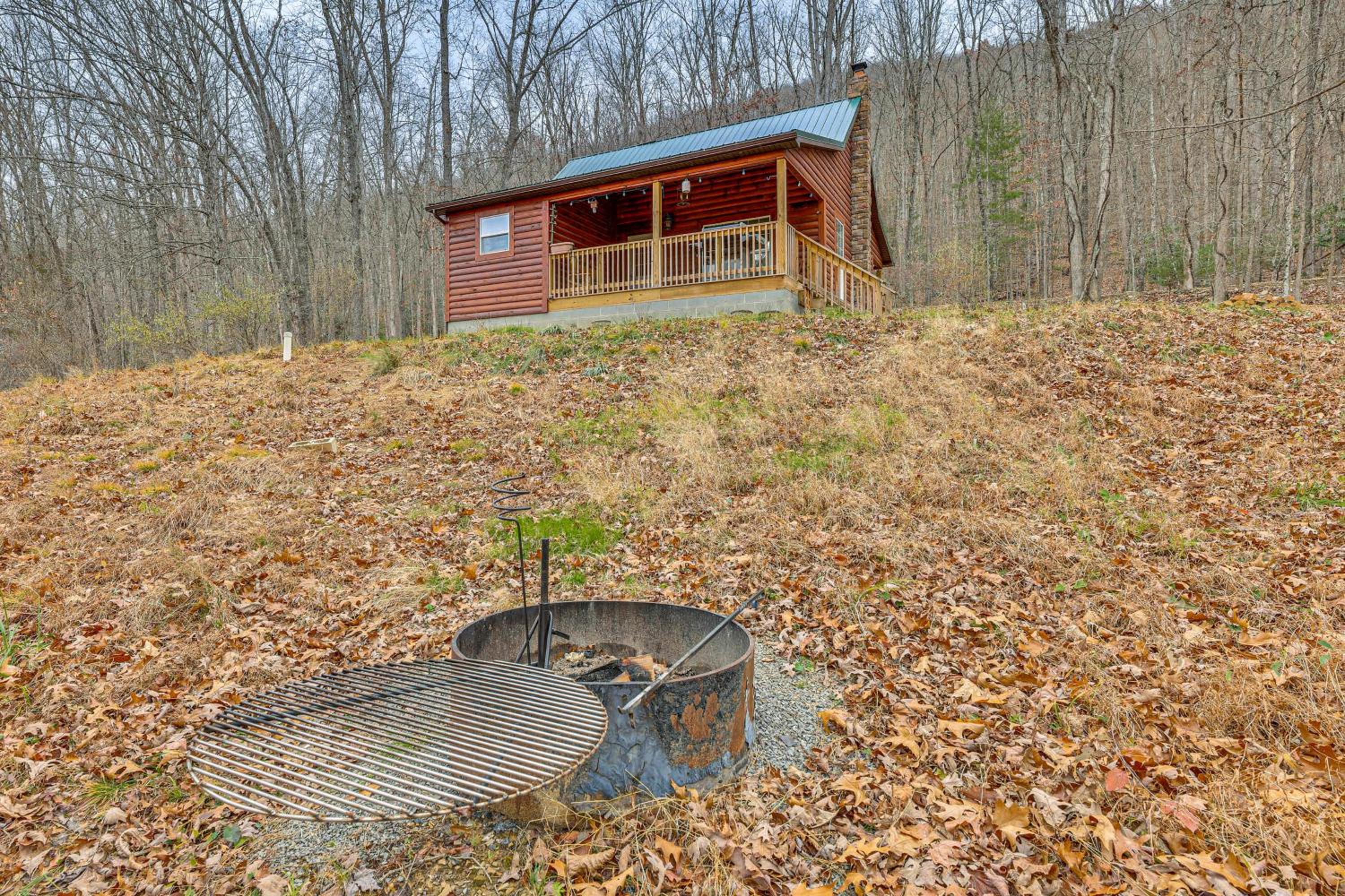 Greenbrier River On-Site! Modern-Rustic Log Cabin