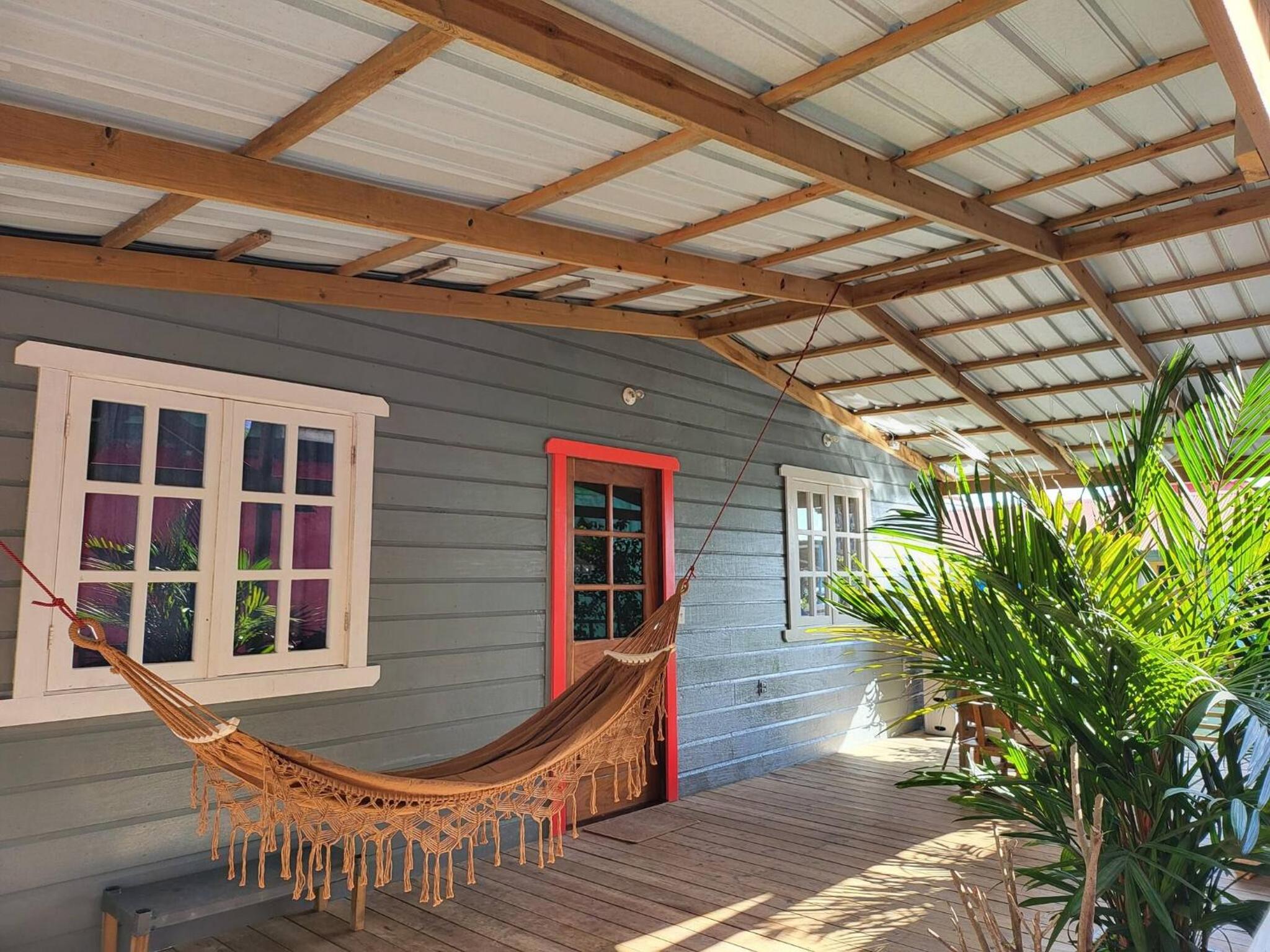 Chalet over the Caribbean sea