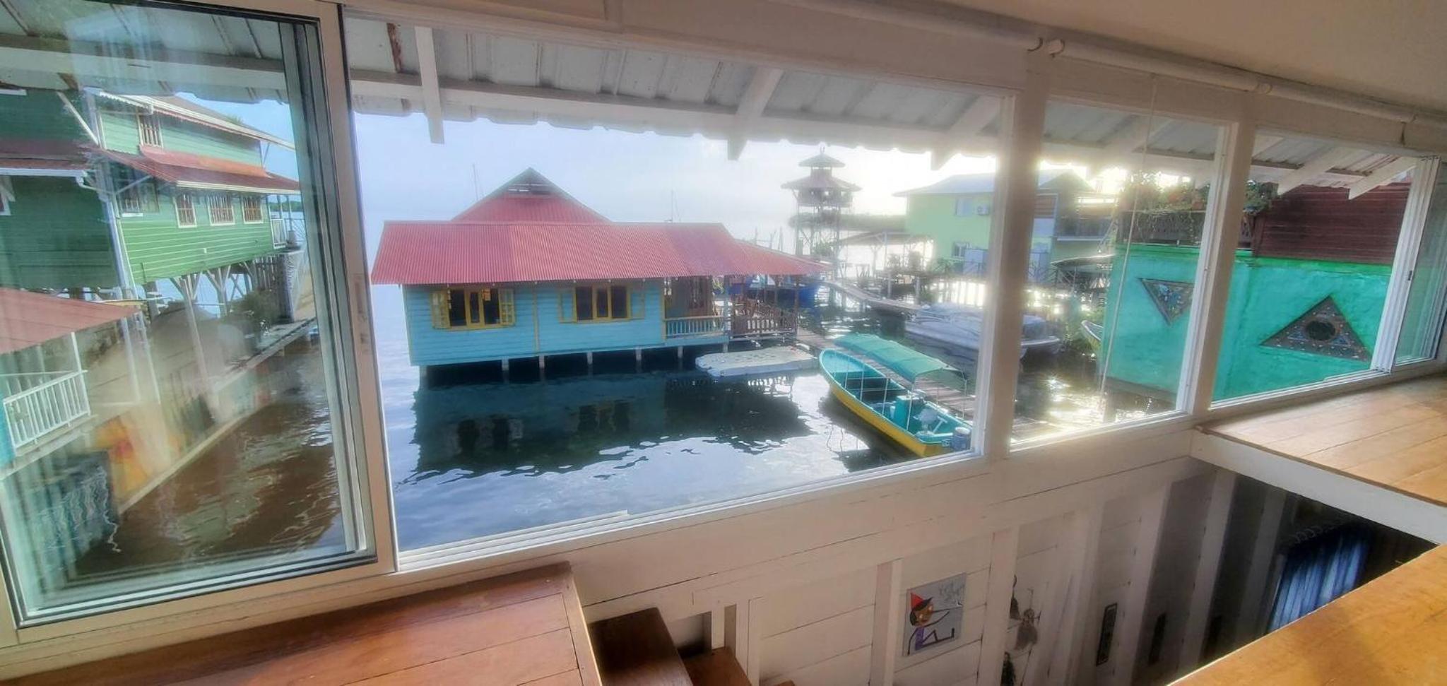 Chalet over the Caribbean sea