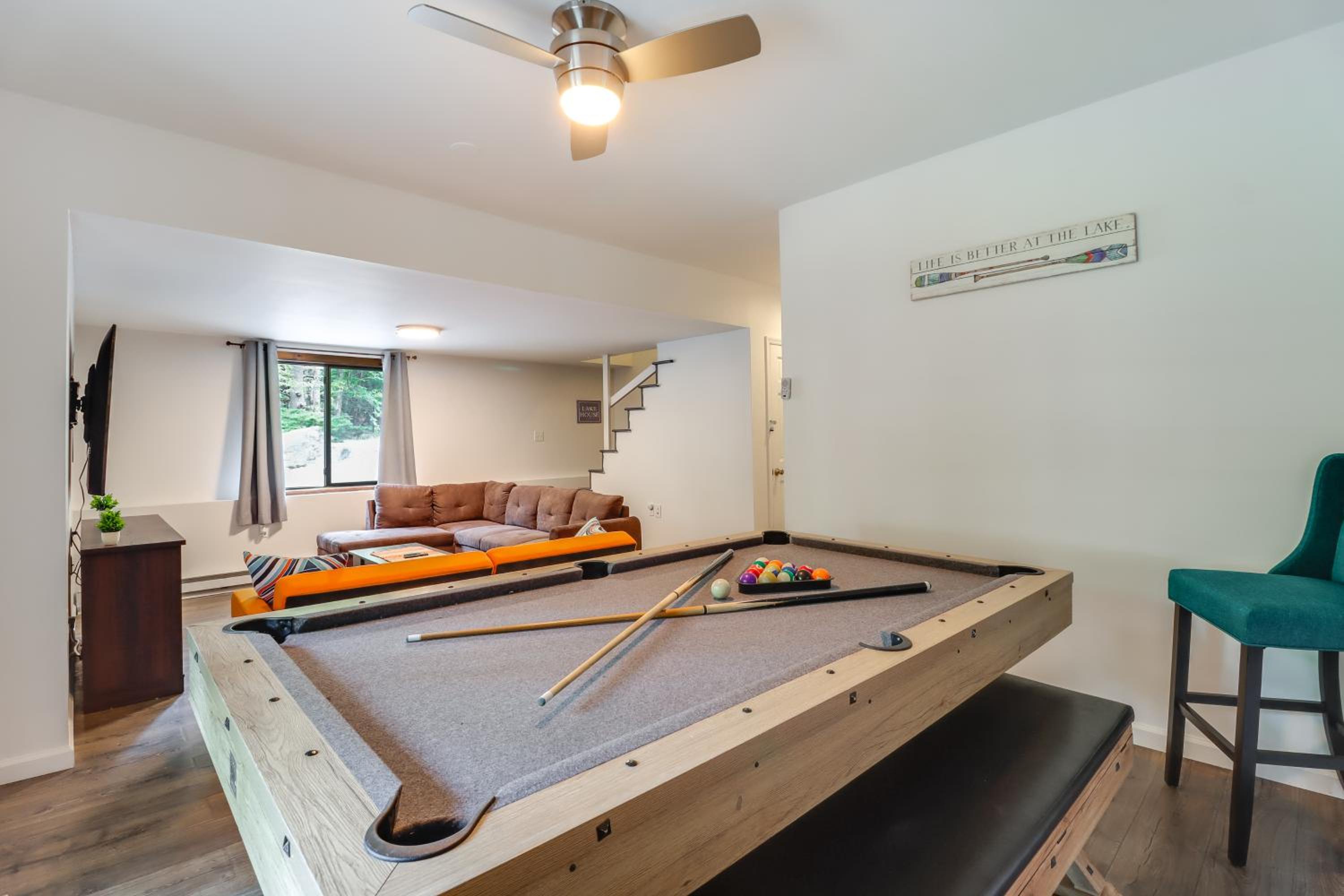 1 Mi to Lake, Golf and Ski Access The Hideout Home!