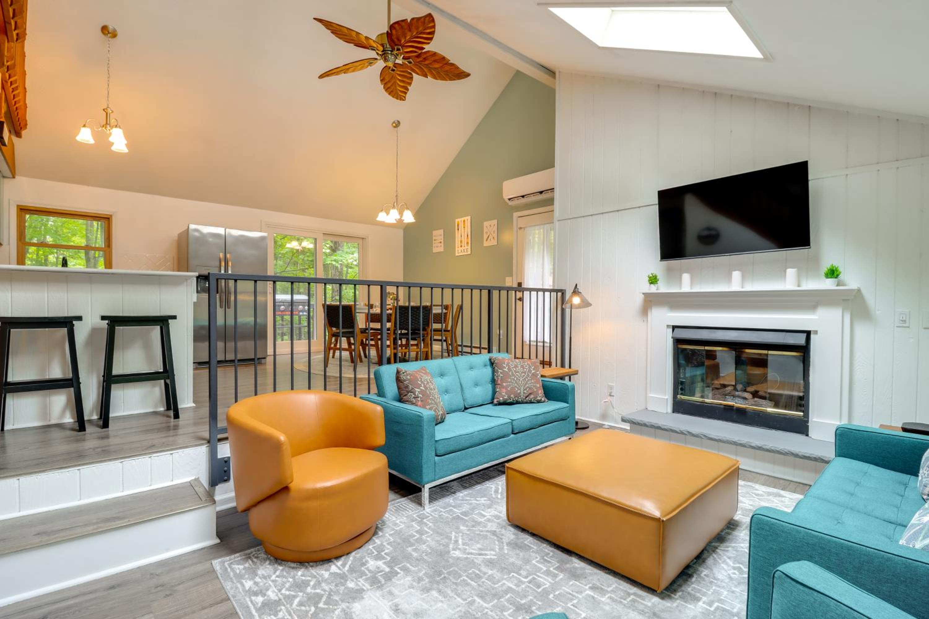 1 Mi to Lake, Golf and Ski Access The Hideout Home!