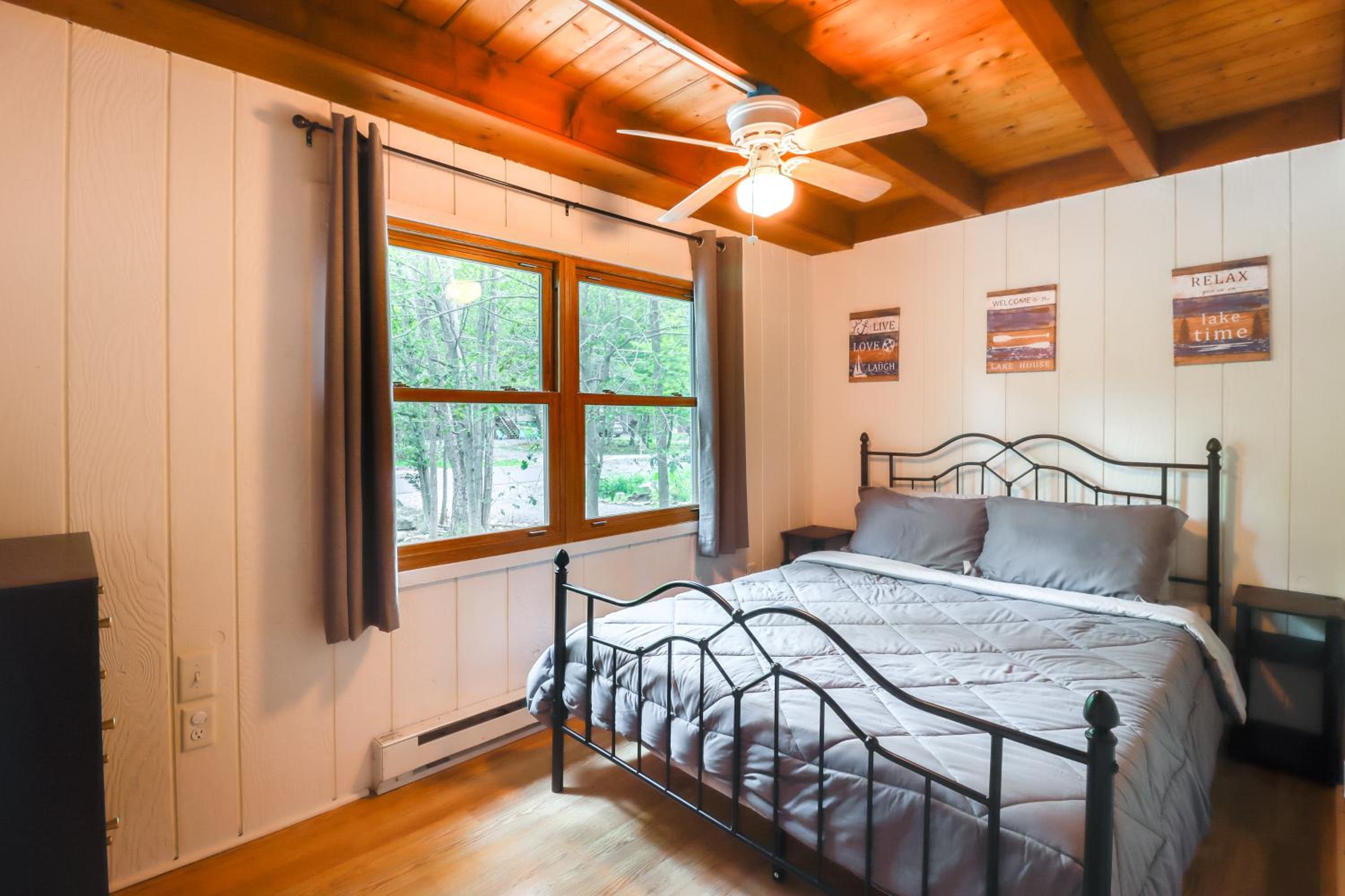 1 Mi to Lake, Golf and Ski Access The Hideout Home!