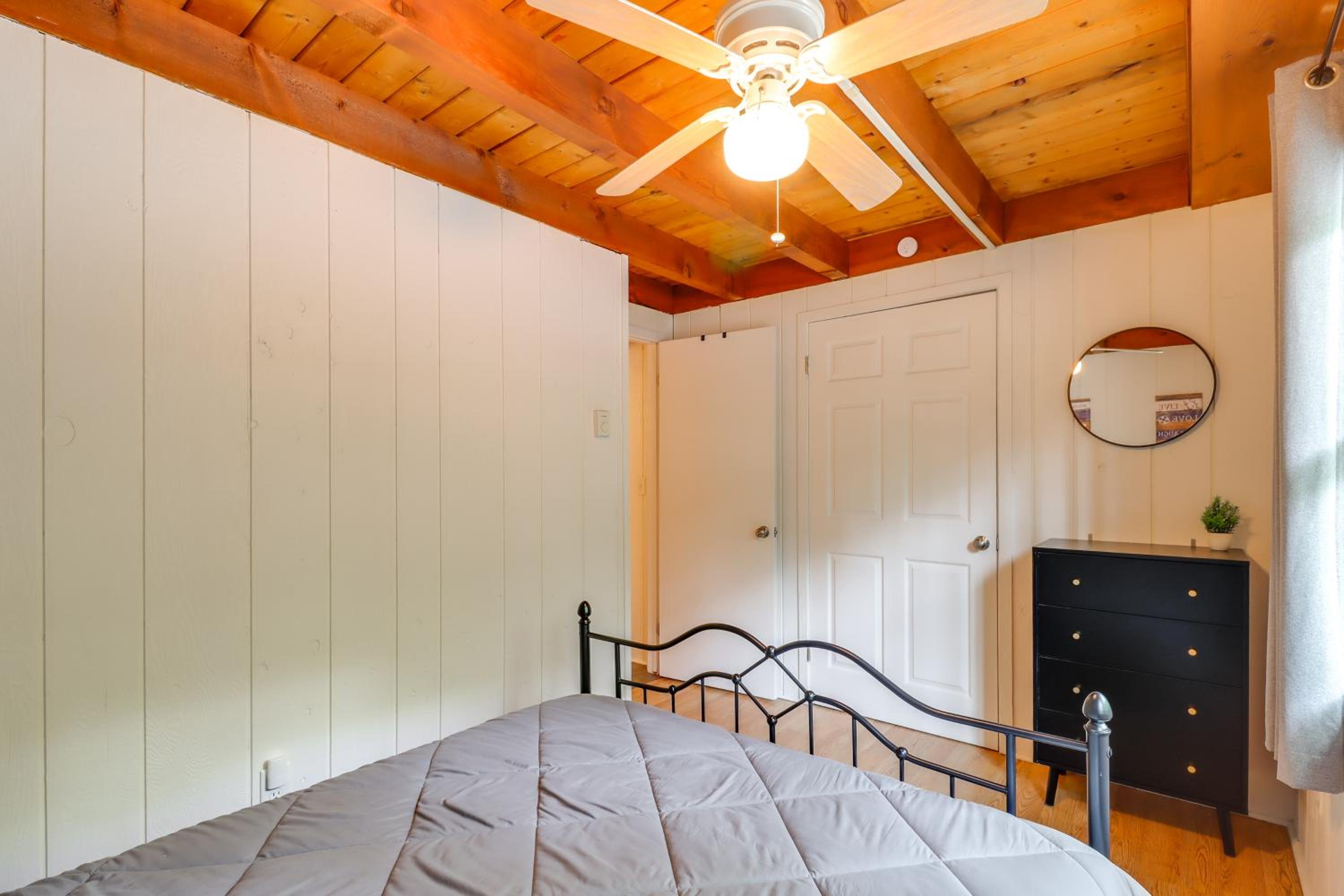 1 Mi to Lake, Golf and Ski Access The Hideout Home!