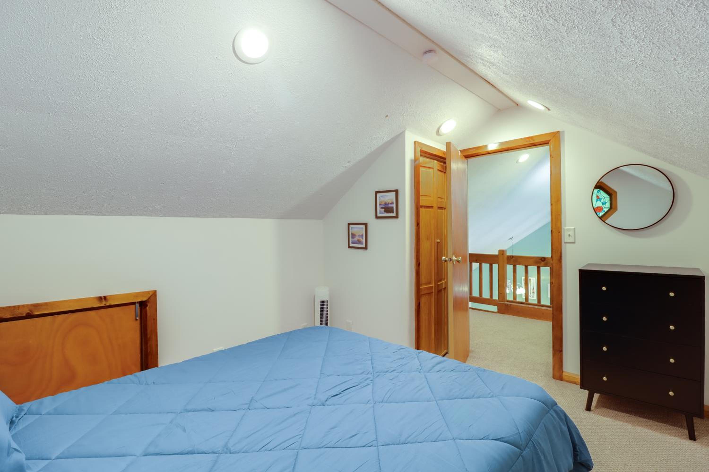 1 Mi to Lake, Golf and Ski Access The Hideout Home!