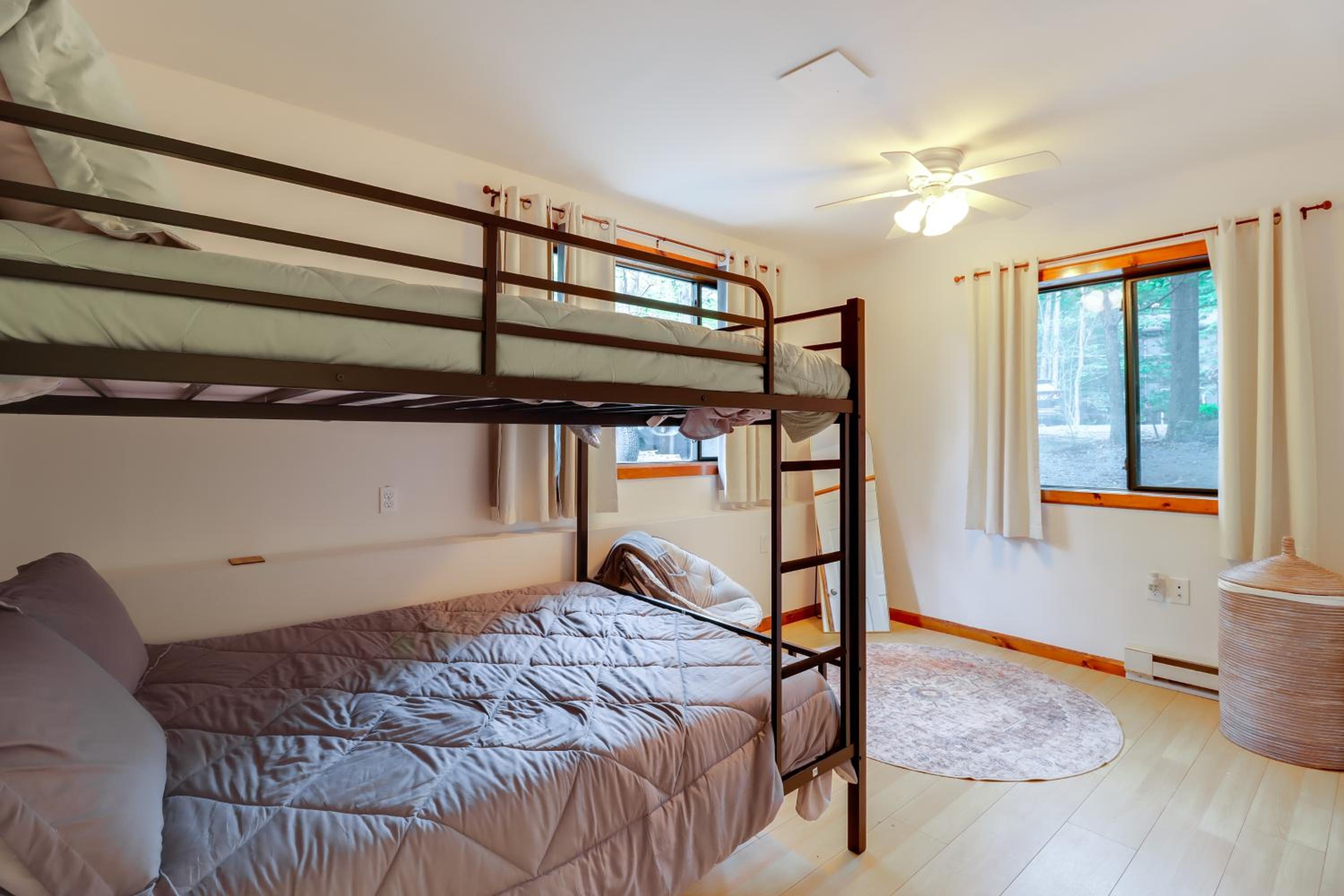 1 Mi to Lake, Golf and Ski Access The Hideout Home!